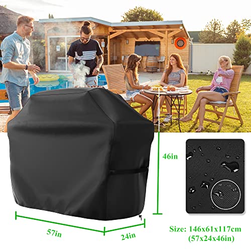 Thumbnail 6 de AZOMKER Funda para Barbacoa Exterior Impermeable (145 × 61 × 117 cm) – protección fiable para tu barbacoa