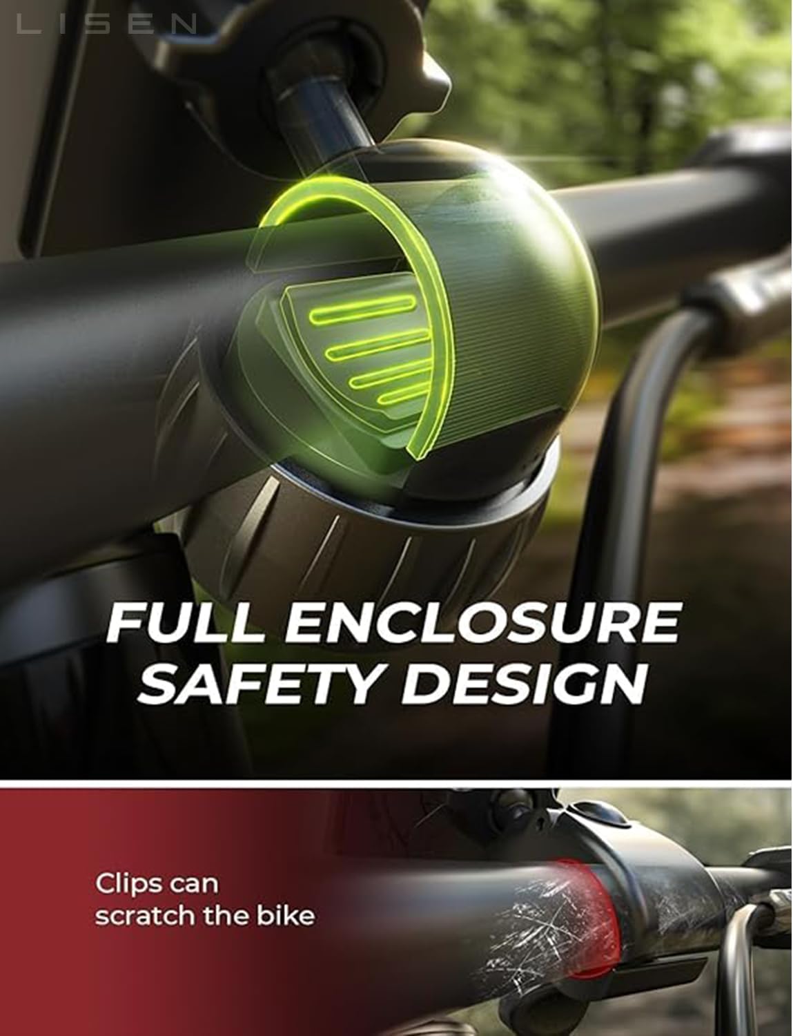 Thumbnail 4 de LISEN Bike Phone Holder for Bicycle Handlebar