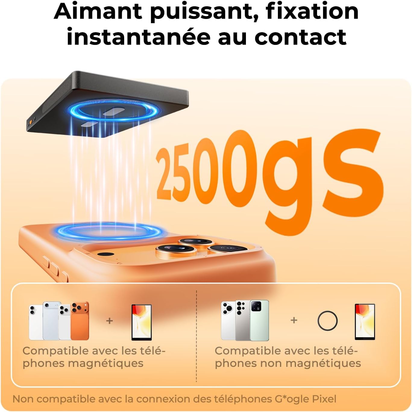 Detalle de K&F CONCEPT 5" Écran de contrôle Selfie – Magnétique sans Fil 4K/1080p pour caméra arrière