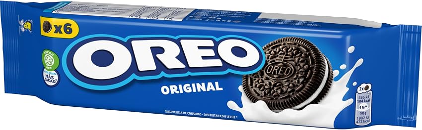 Detalle 2 de Oreo Galletas de Chocolate rellenas sabor vainilla, 66 g 🍪