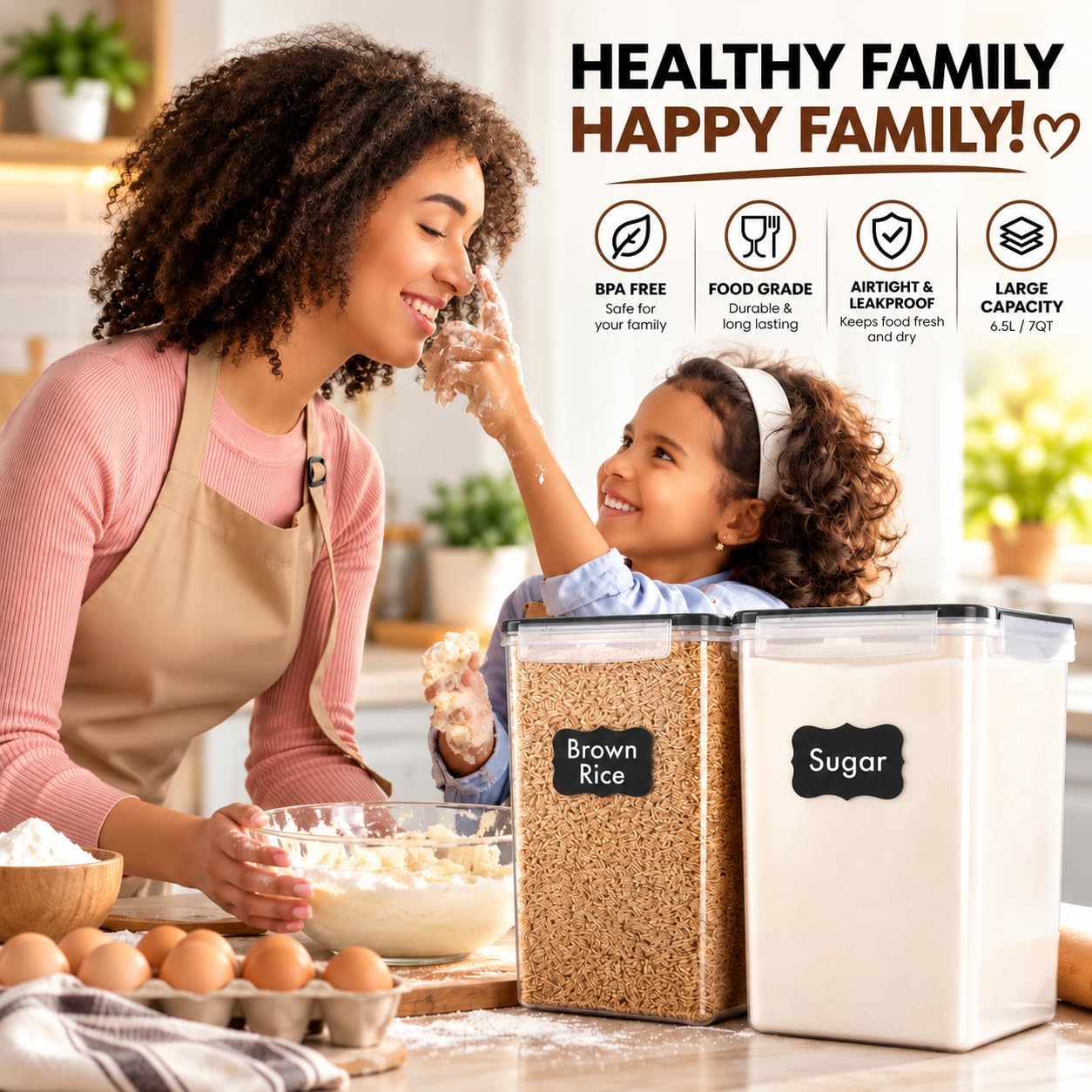 Thumbnail 6 de WHITE FEATHER SUPPLIES 6.5L Food Storage Containers 🍱