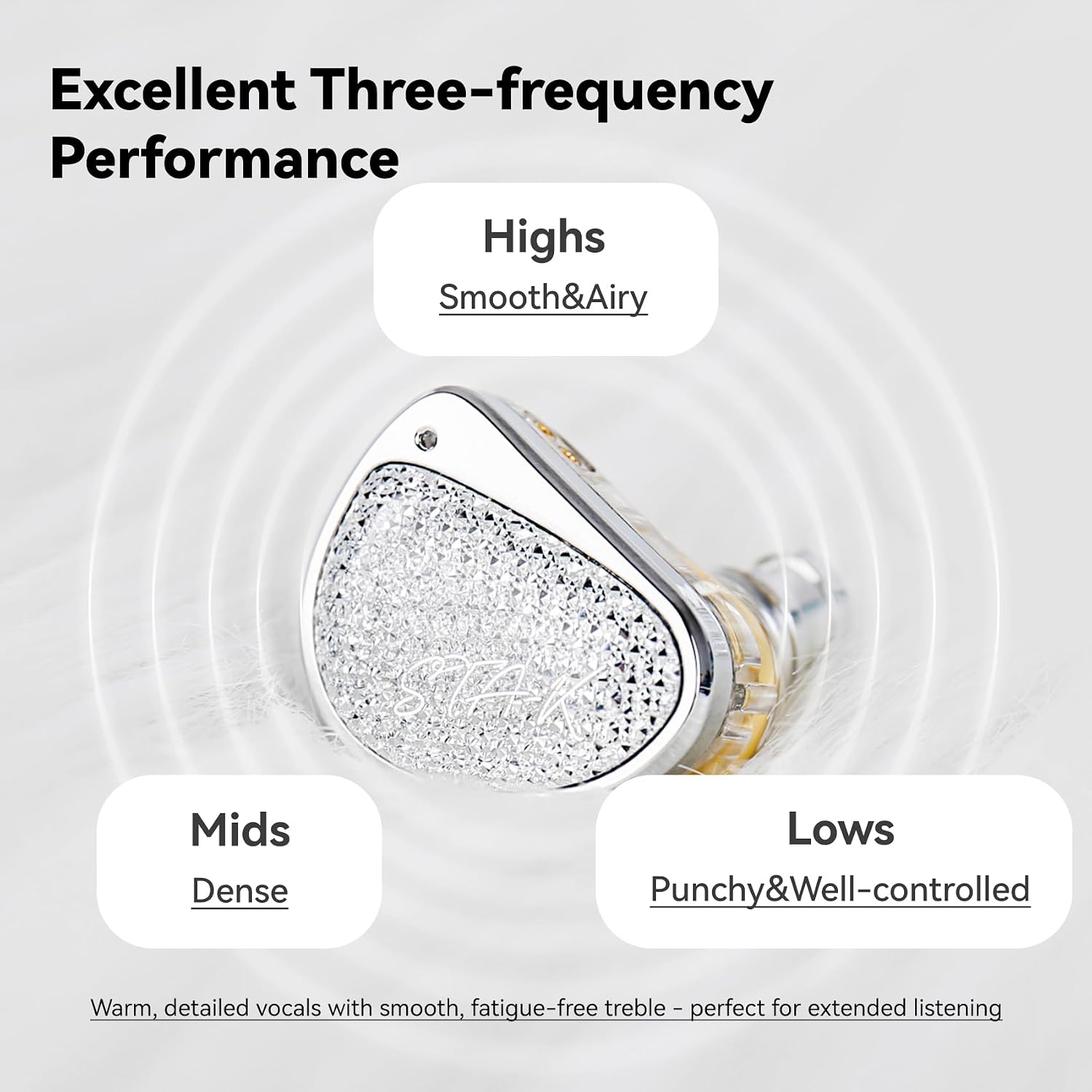 Detalle de STA-K In Ear Monitor: Dual-Driver Wired IEMs for Musicians
