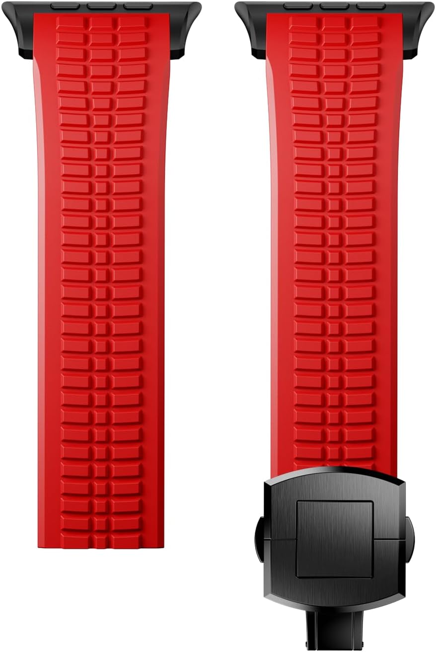 Detalle de VKEOO Modern Silicone Watch Band for iWatch Ultra 2 / Ultra / Series 10–7 (44–49mm)