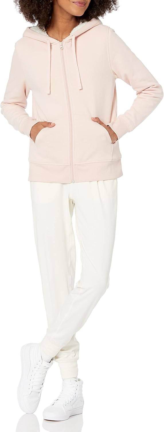 Thumbnail 3 de Veste à capuche zippée doublée sherpa femme Amazon Essentials – confort douillet pour l’automne-hiver