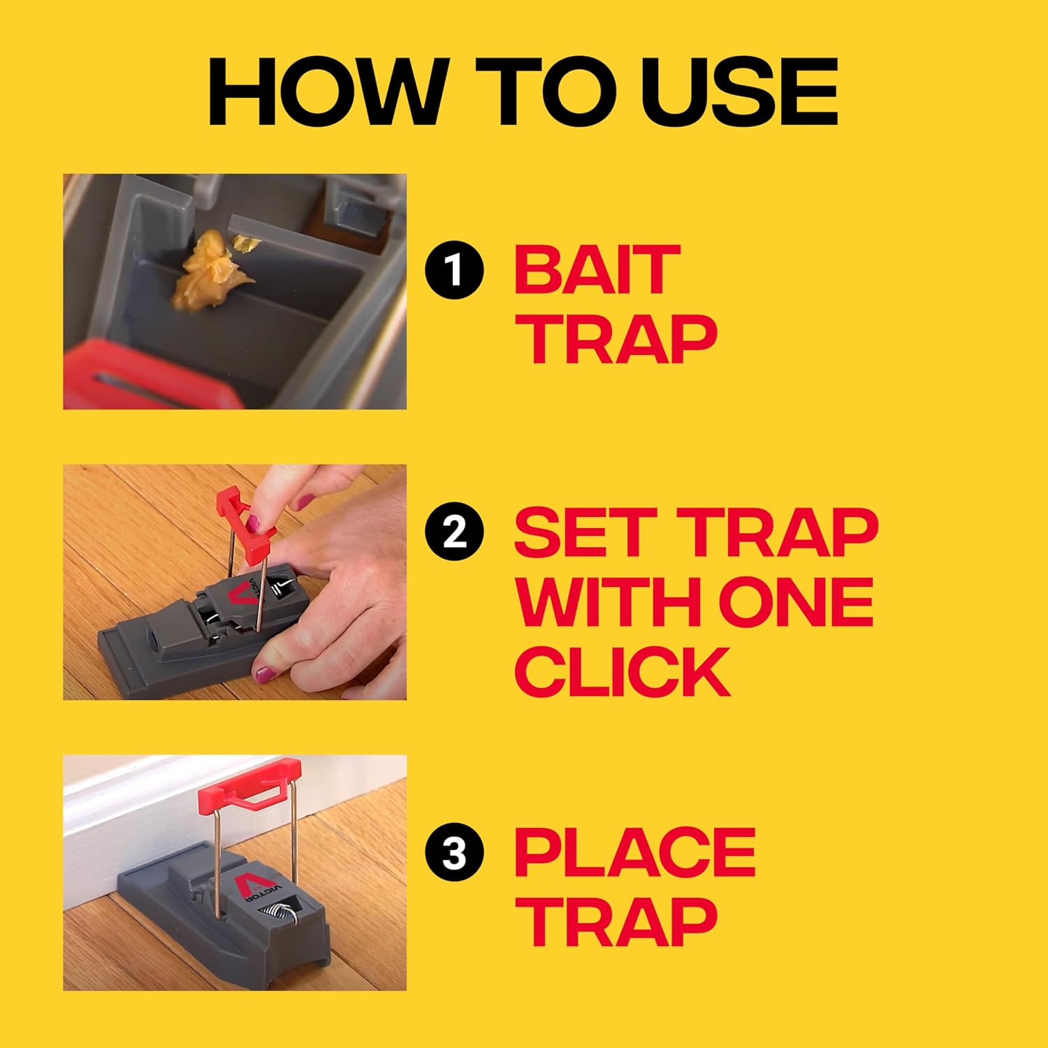 Detalle de Victor M140B 2-Pack Quick-Kill Mouse Traps with Covered Bait Cup