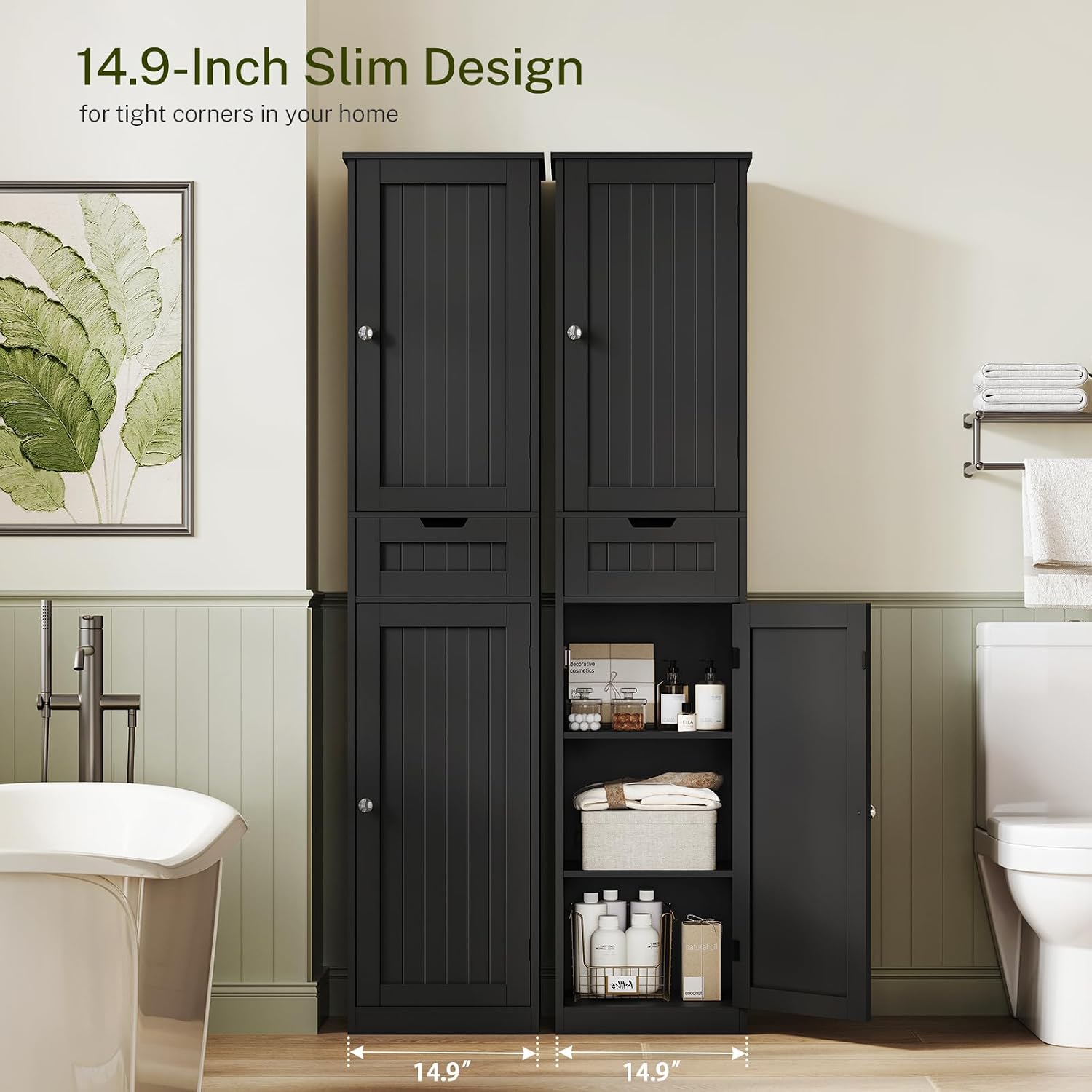 Thumbnail 1 de TEENFON Storage Cabinet 66.9" Tall