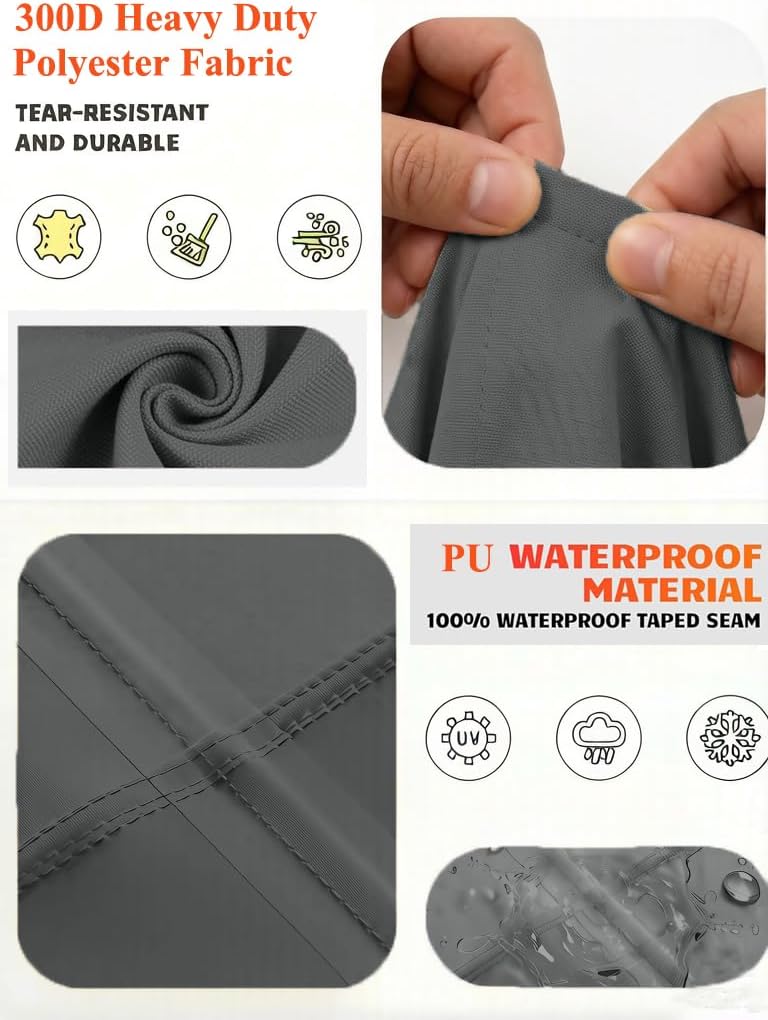 Detalle de Garden Blasam Patio Furniture Cover 128W x 82D in