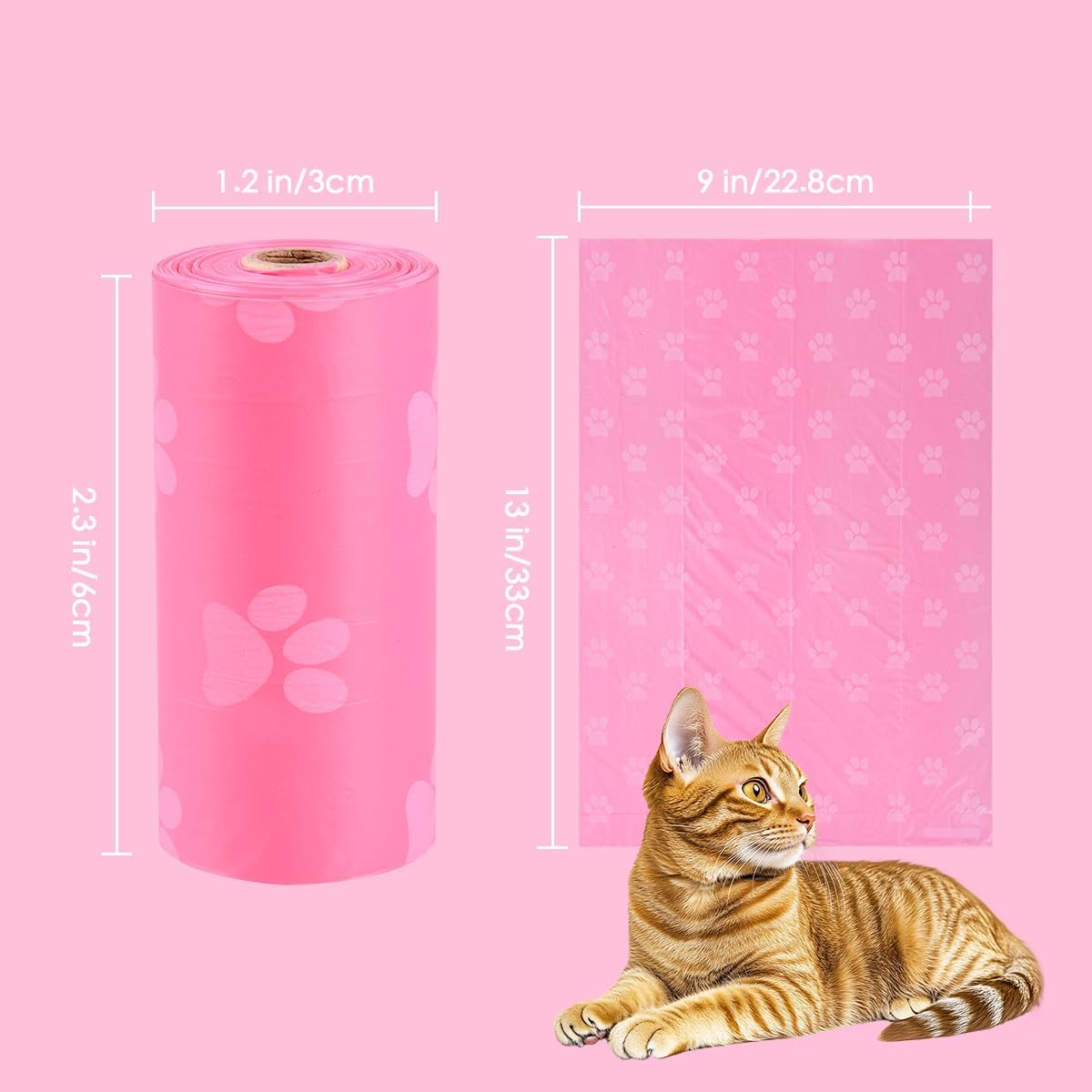 Thumbnail 6 de Ninsetinsoe Poop Bags 256-count, 9x13 inches