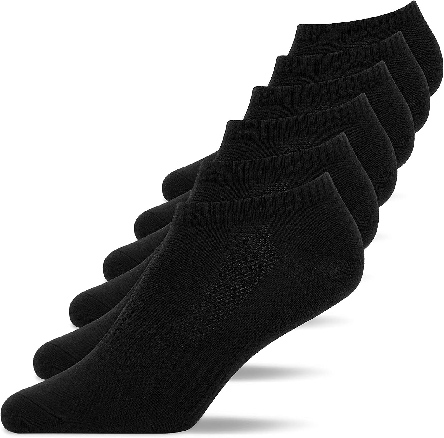 Detalle de Snocks Sneaker Socken Herren & Damen 6er Set Gr. 35–50 – kurze Socken aus Bio-Baumwolle