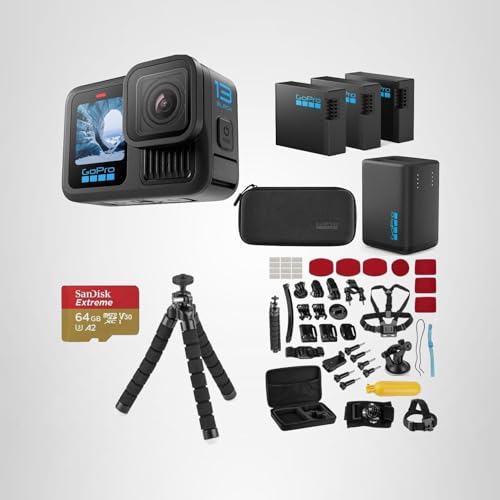 Thumbnail 8 de GoPro HERO13 Black Action Camera Bundle with 3 Enduro Batteries & 64GB SD: All-Day Adventure Gear