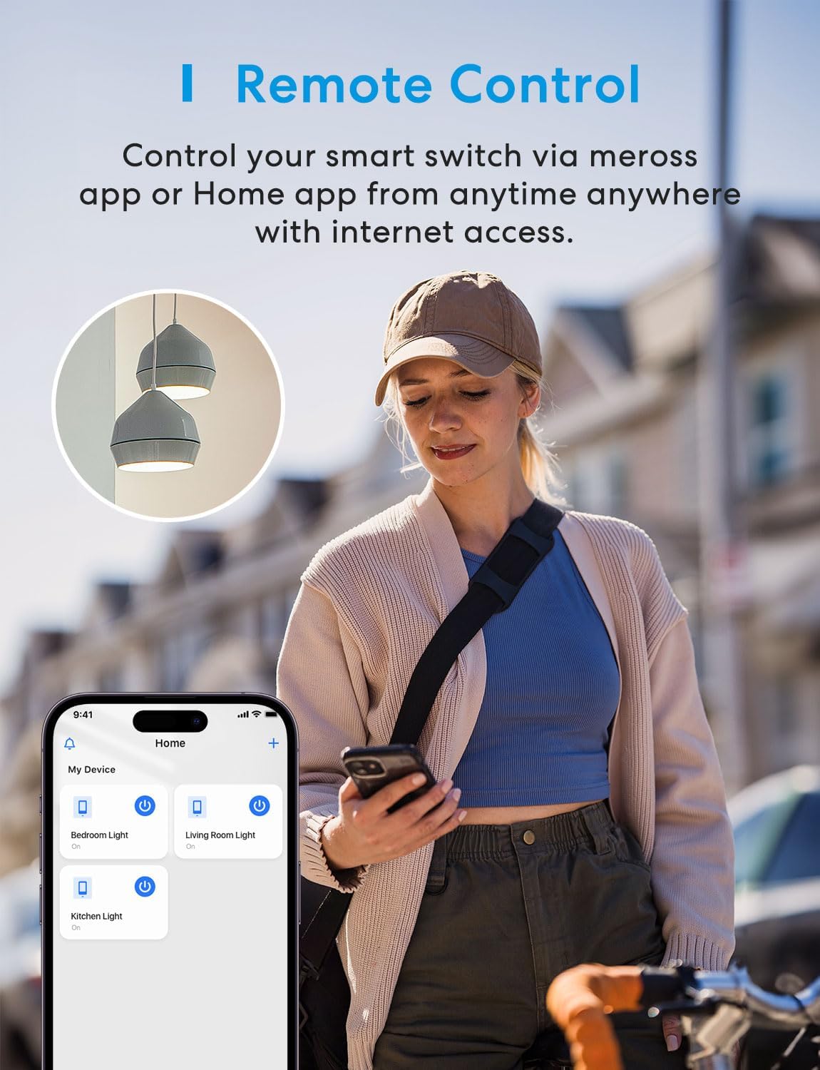Detalle 1 de Meross 4 interrupteurs intelligents ⚡