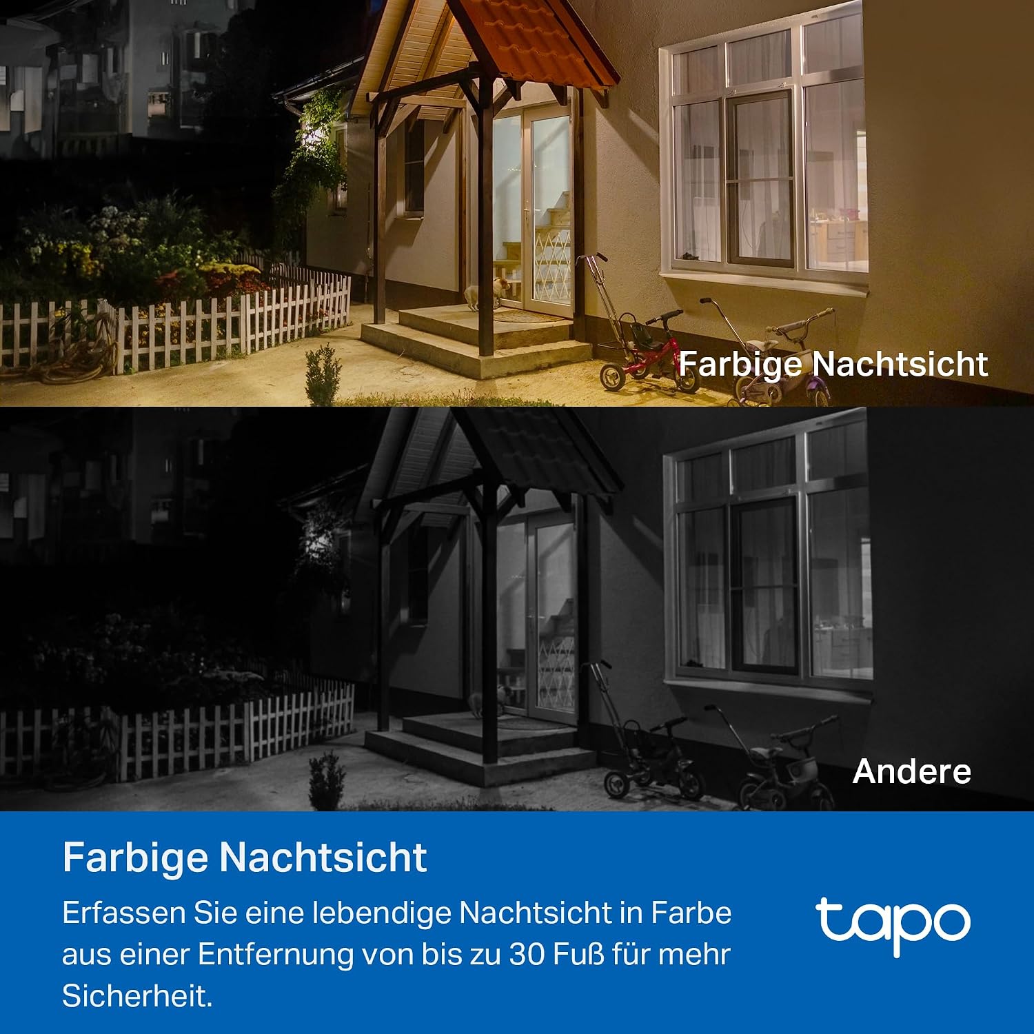Detalle de Tapo C410 Kit Solar-Überwachungskamera außen mit Akku, 2K (3 MP) & Personenerkennung