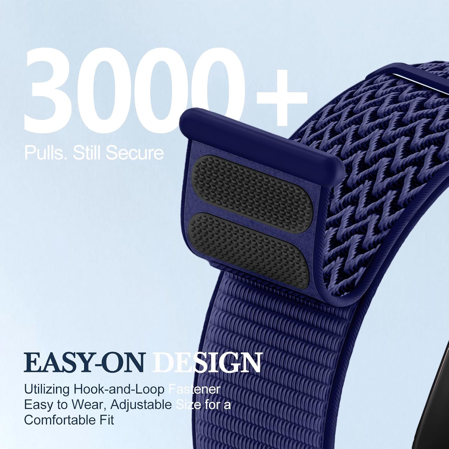 Detalle de Nylon Sport Loop for Apple Watch: Breathable, Adjustable Nylon Band (38–49mm) for All Series