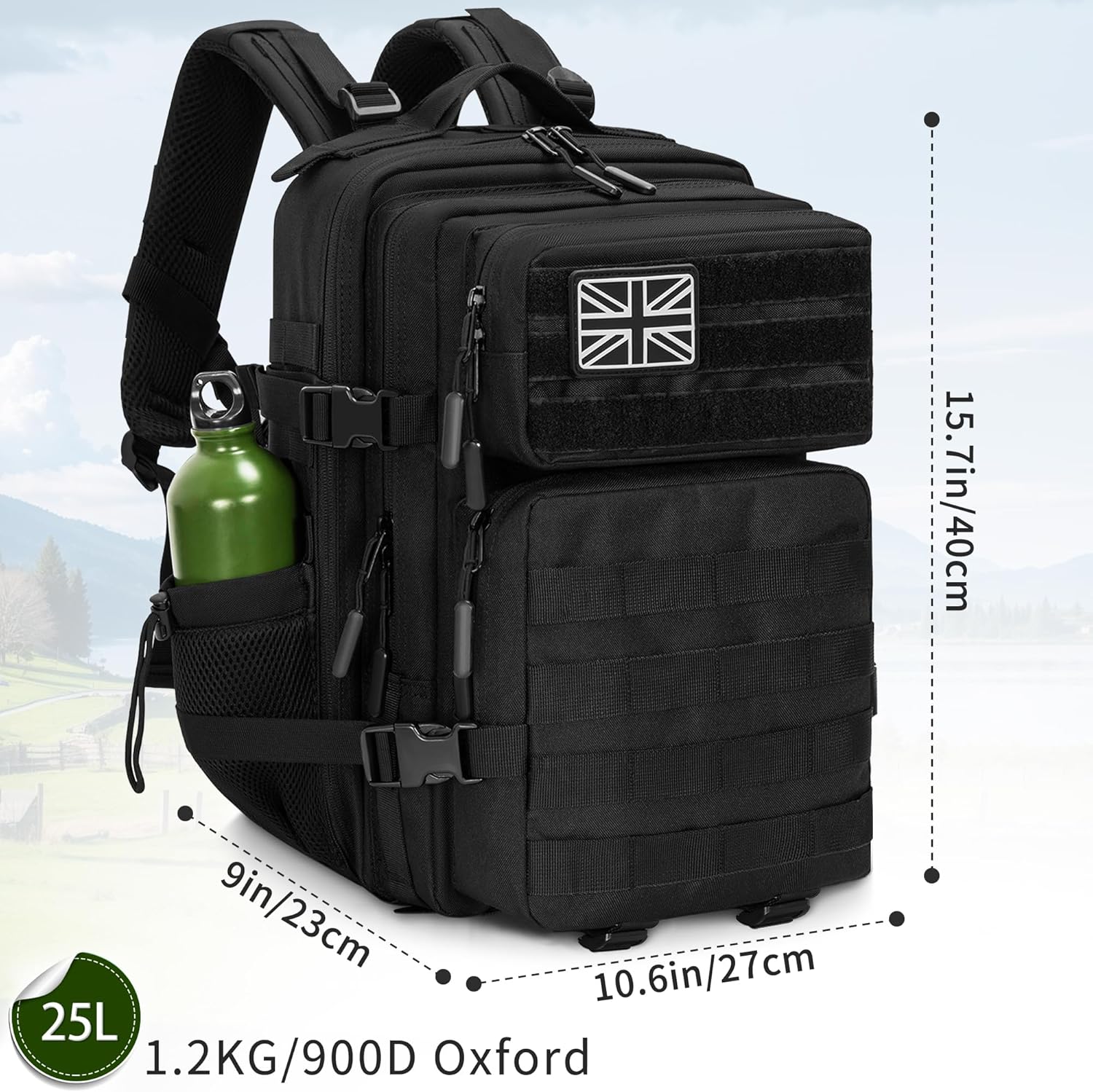 Thumbnail 2 de OUUTMEE Military Tactical Backpack 25L