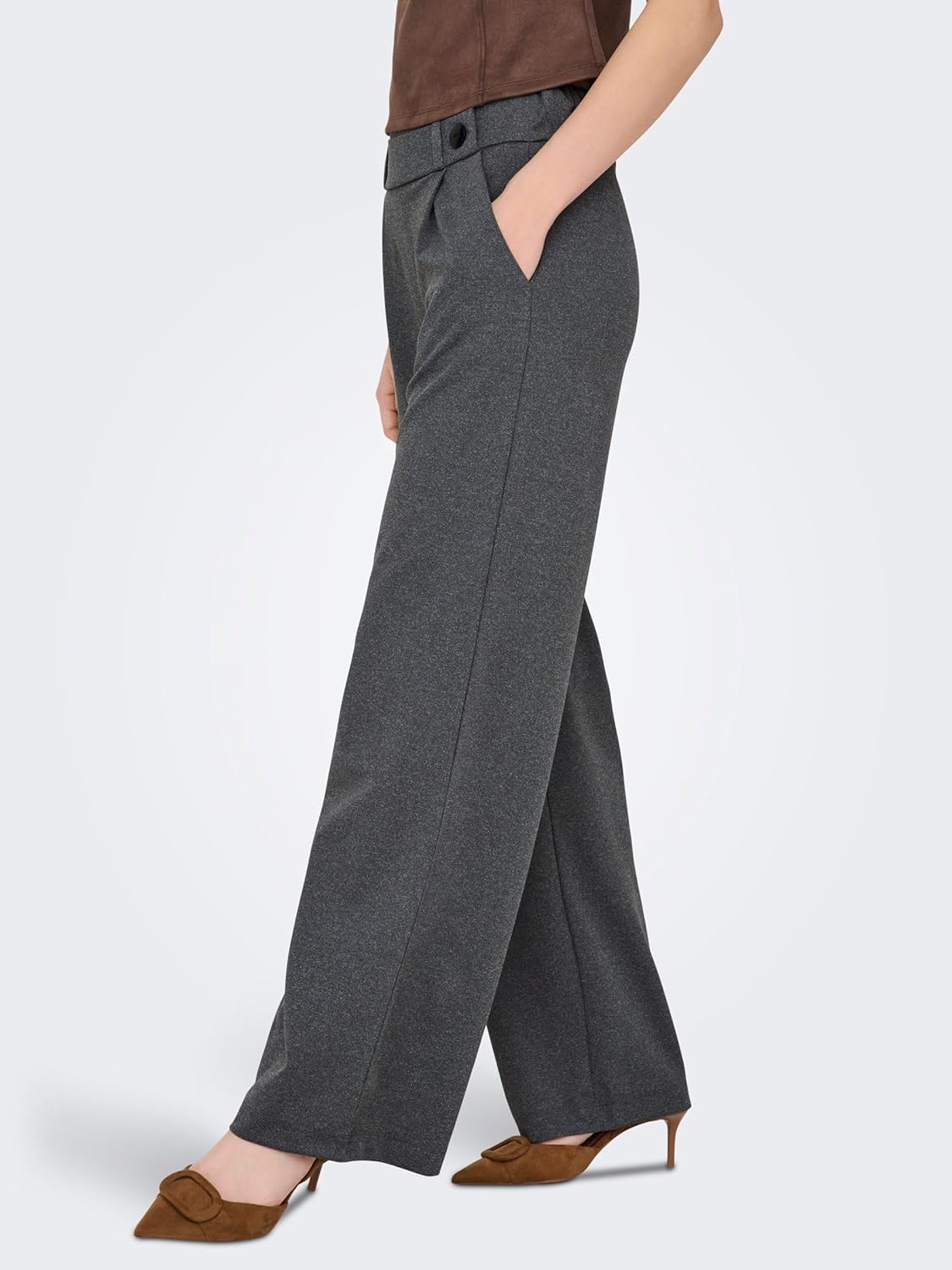 Thumbnail 6 de JdY Damen Marlene Hose GEGGO – weit geschnittene Culotte/Flare mit Schlupfbund