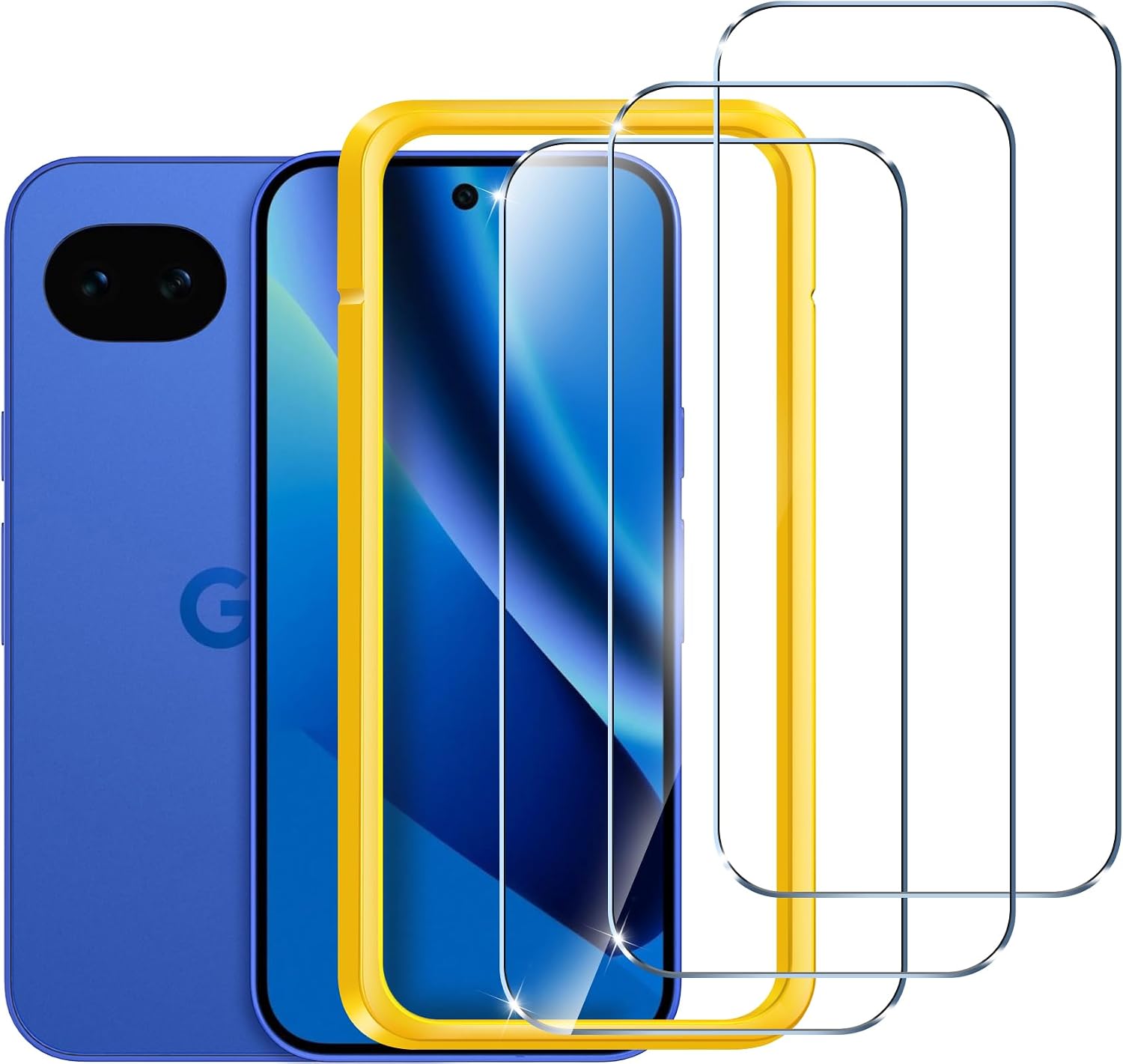 Detalle de iVoler 3 pezzi pellicola in vetro temperato per Google Pixel 10a con kit installazione
