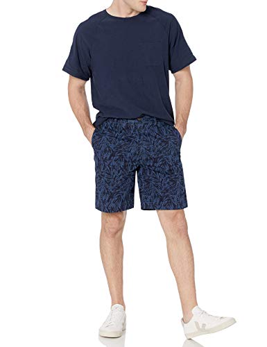 Thumbnail 3 de Amazon Essentials Pantalones Cortos Chinos de Corte Clásico para Hombre con Estampado de Hojas de Palma – 23 cm, Añil