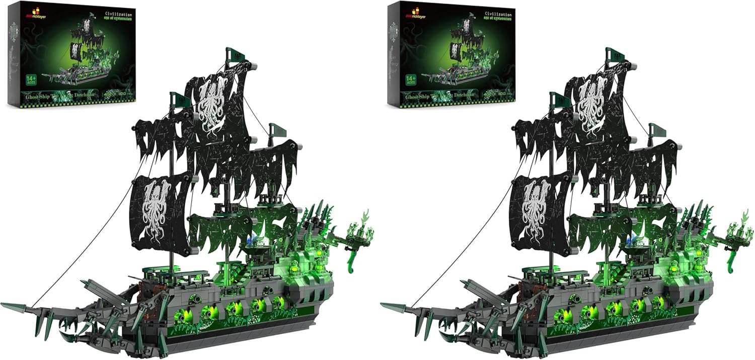 Thumbnail 6 de JMBricklayer Flying Dutchman 40001 Piratenschiff-Bausatz đ§±