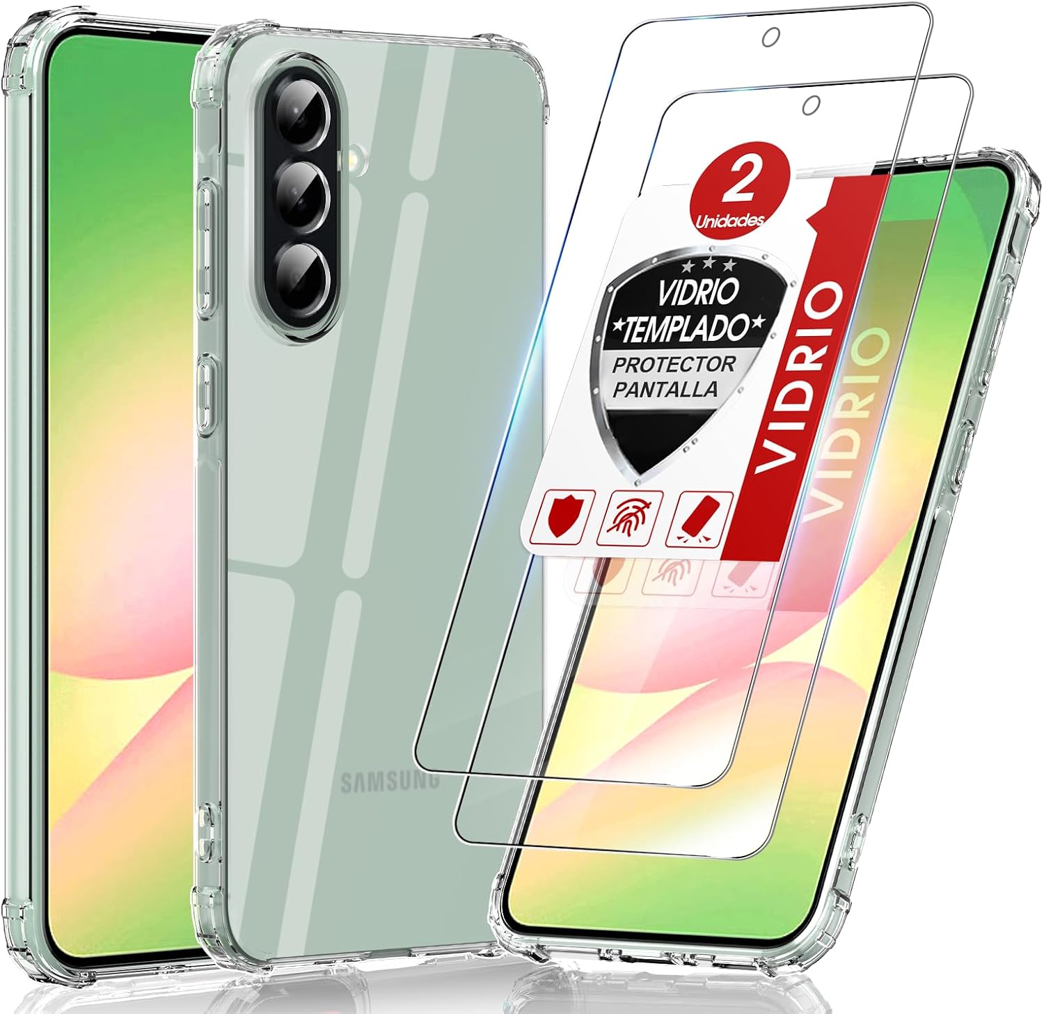 Detalle de LeYi Funda Galaxy A56 5G Transparente