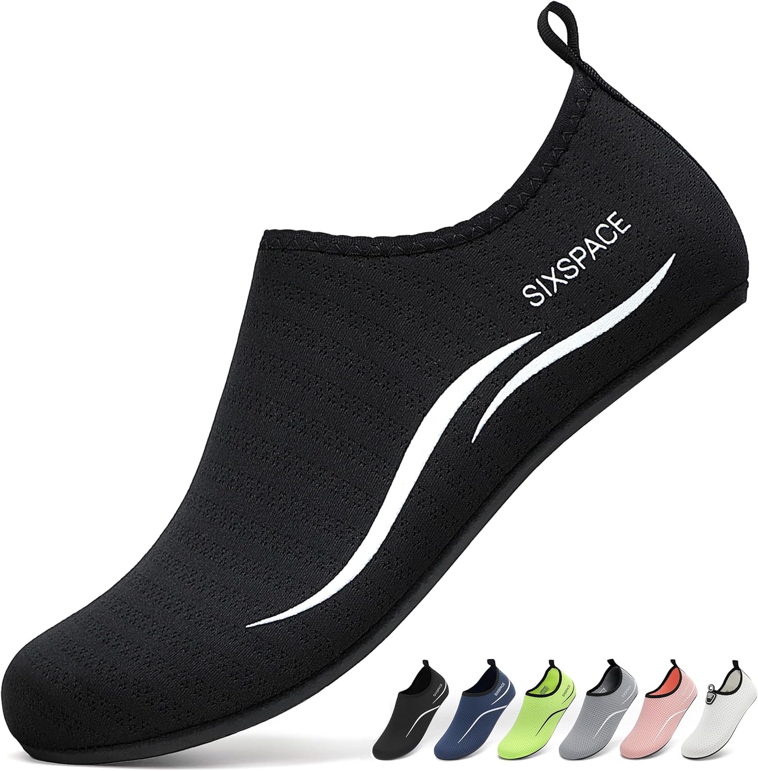 Detalle de Sixspace Badeschuhe Wasserschuhe – Schnelles Trocknen, atmungsaktiv & rutschfest, für Herren & Damen (Gr. 34–47)