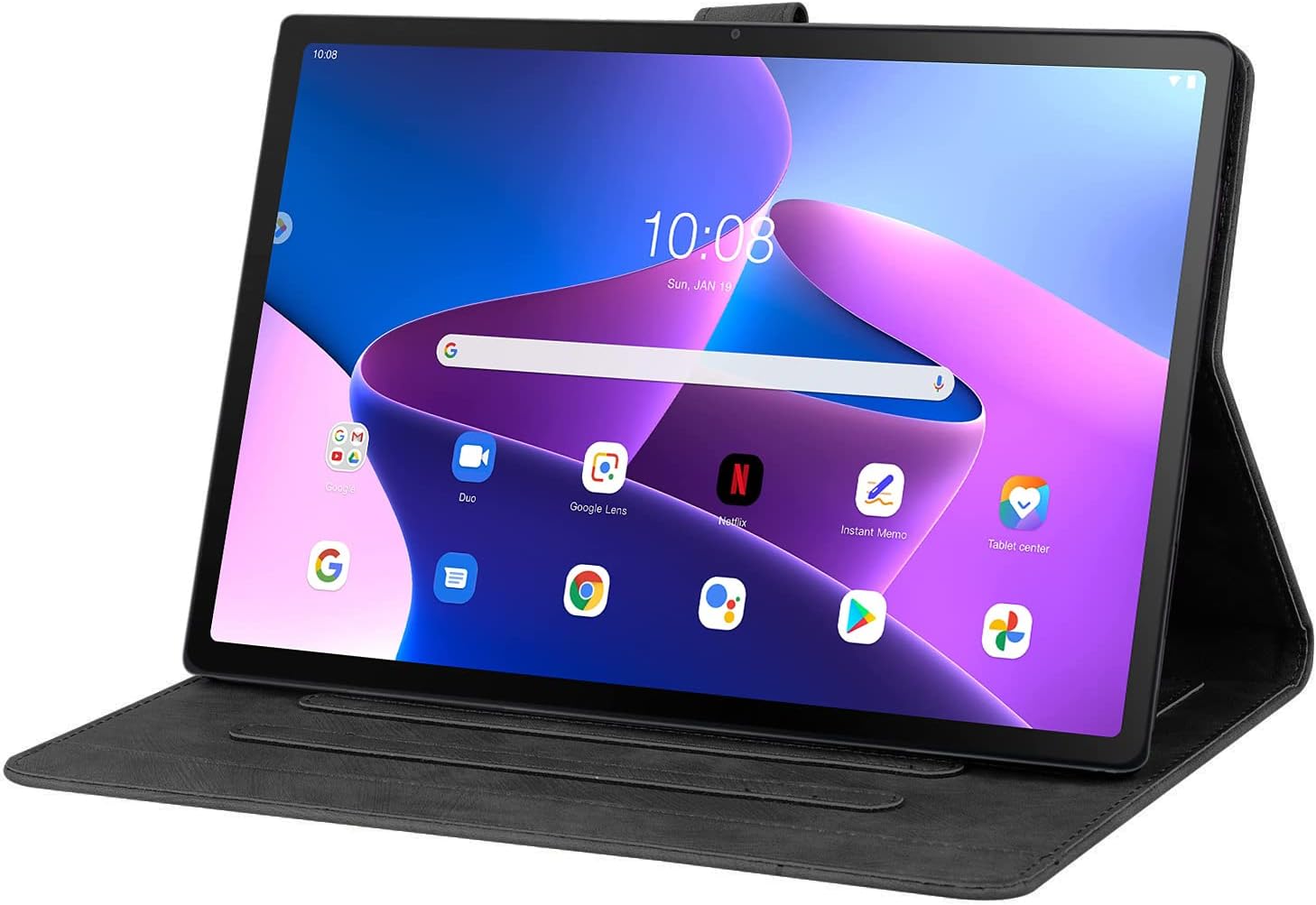 Thumbnail 3 de Succtopy Hülle Lenovo Tab M10 3rd Gen 10.1 Zoll 2022 – PU-Leder Wallet Case mit Stifthalter, Standfunktion und Kartenfächern (TB-328FU/TB-328XU)