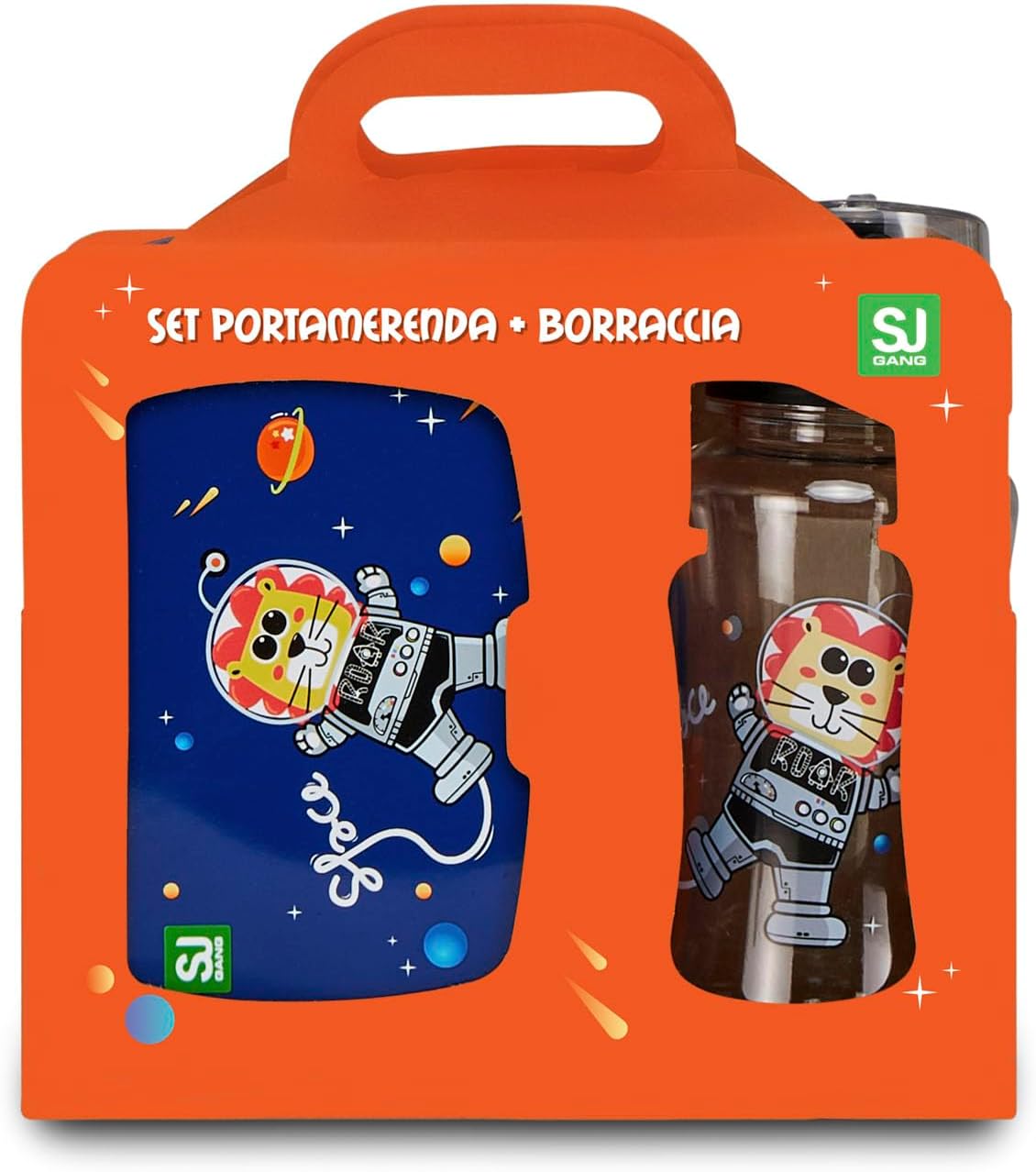 Thumbnail 6 de Set porte-goûter SJ Gang Style Jam Gang bleu avec compartiment intérieur et gourde hermétique pour enfants