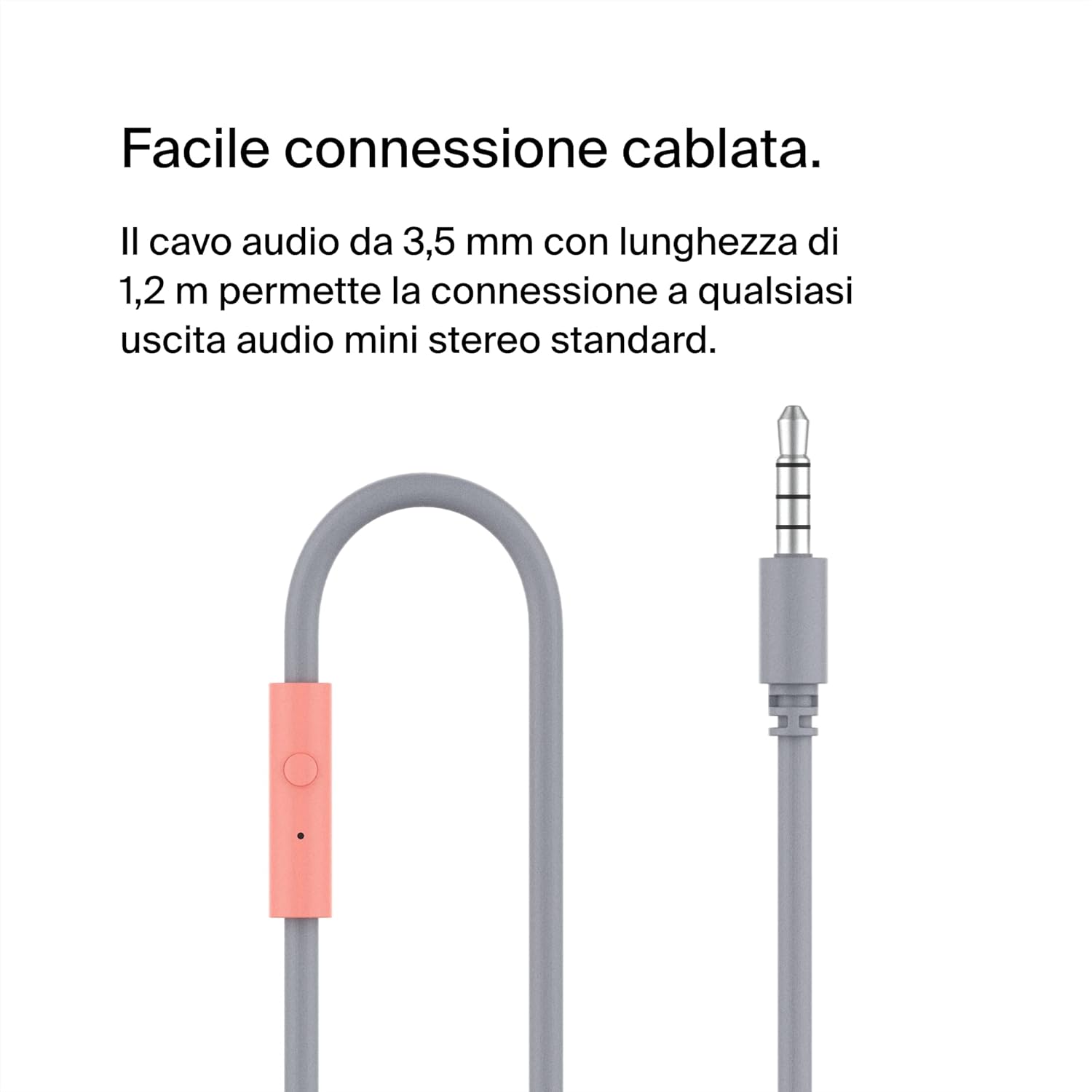 Thumbnail 5 de Belkin SoundForm Mini: Cuffie on-ear rosa per bambini con microfono (3,5 mm) – affidabili per scuola e giochi