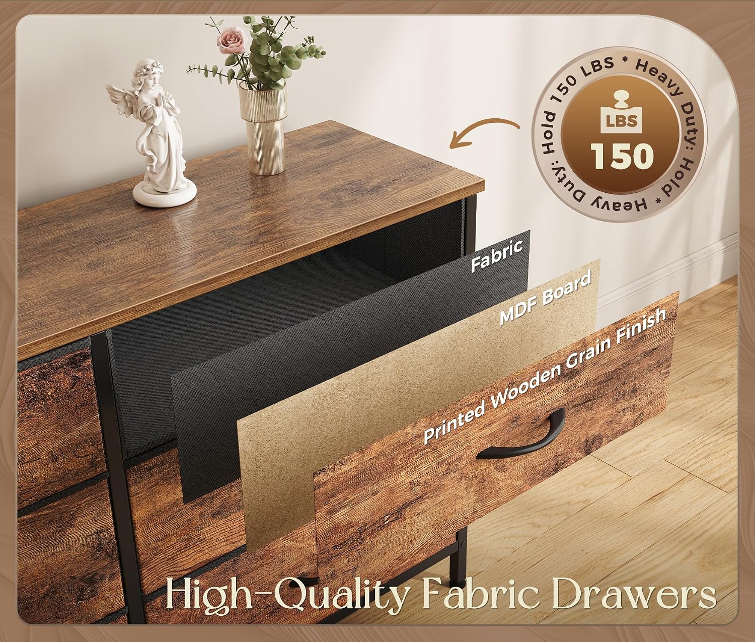 Thumbnail 3 de Huuger Fabric Dresser, 12 Drawers
