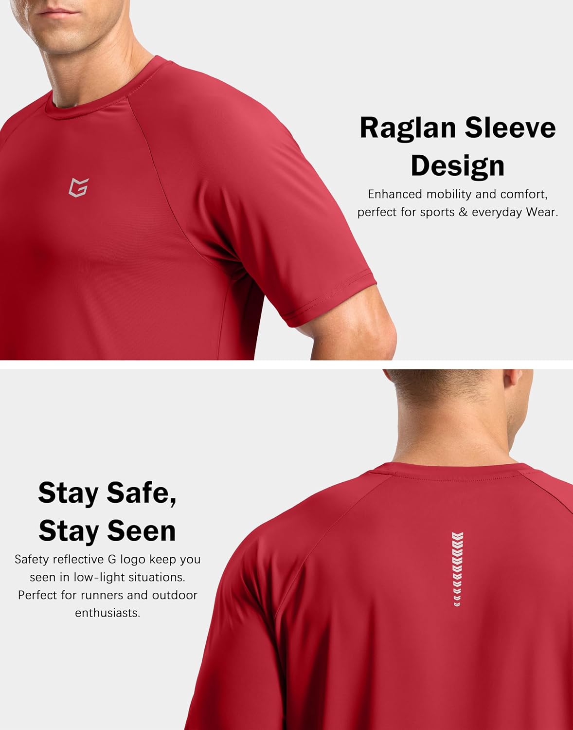Thumbnail 6 de G Gradual Men's Athletic Workout T-Shirt, Quick-Dry, 4-Way Stretch, UPF 50+