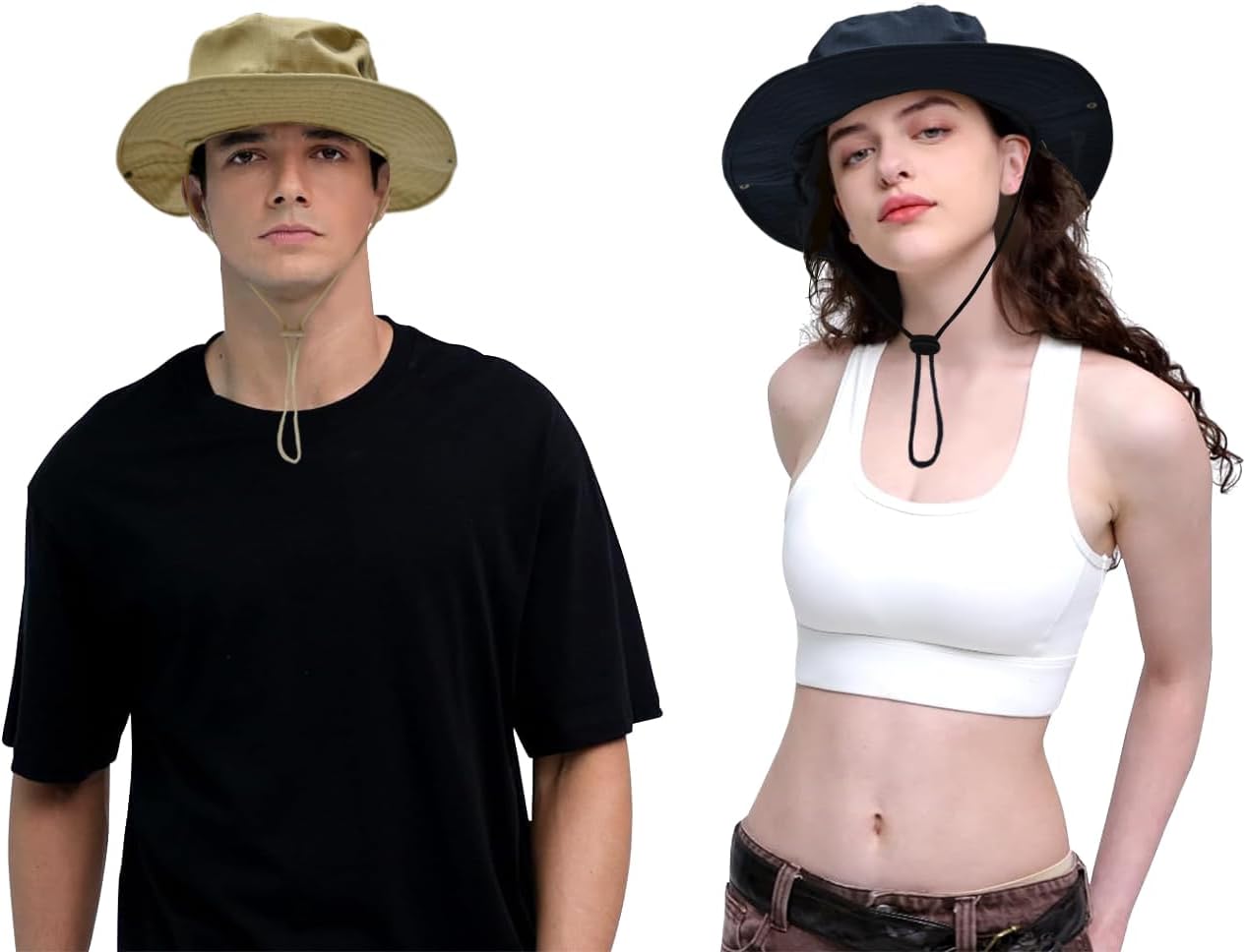 Detalle 2 de ZOORON Foldable Boonie Sun Hat, UPF 50+ Wide Brim with Ventilation
