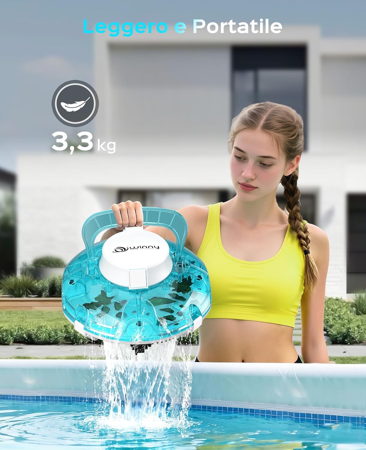 Thumbnail 6 de WINNY POOL CLEANER Winny 200P: Robot Piscina Senza Fili per Piscine Fuori Terra
