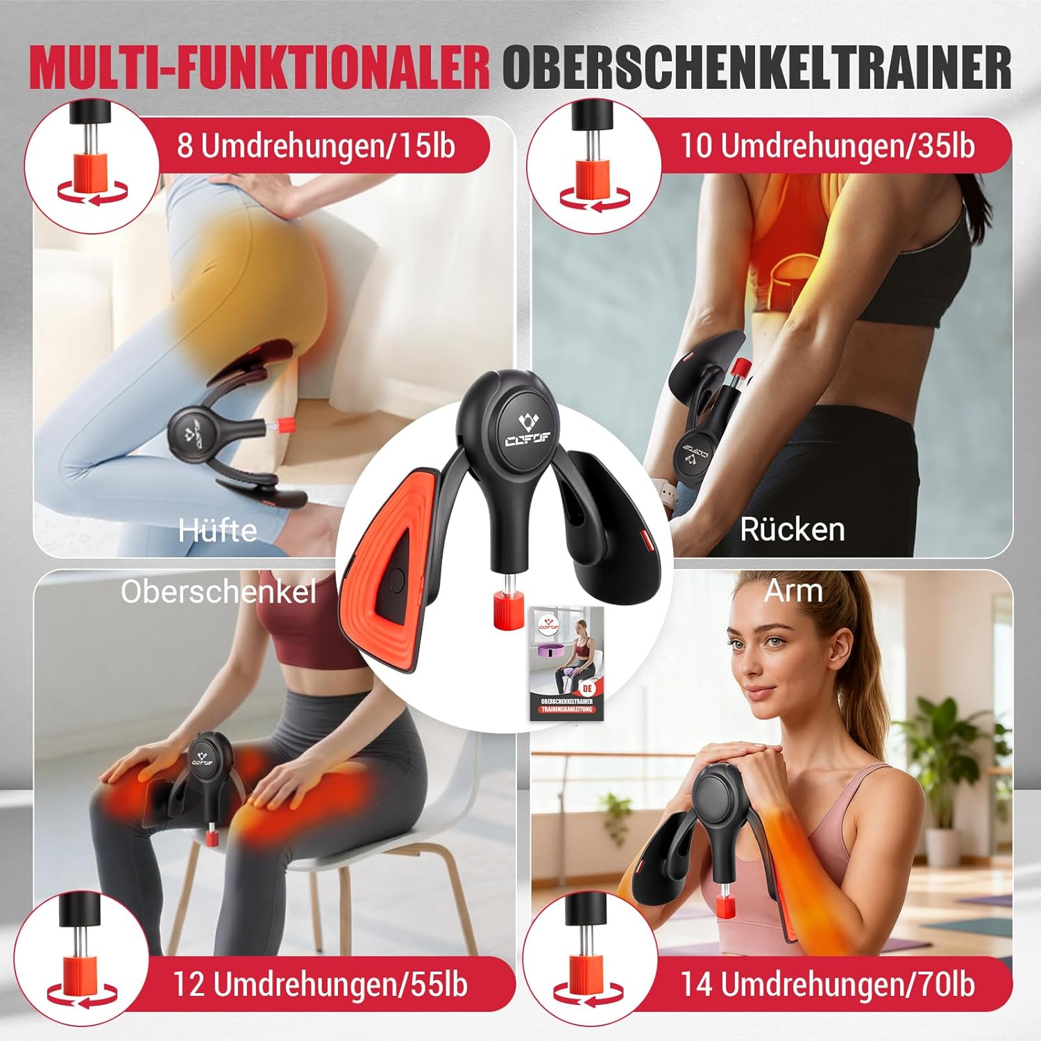 Thumbnail 3 de Oberschenkeltrainer 15-70 lbs Beckenbodentrainer