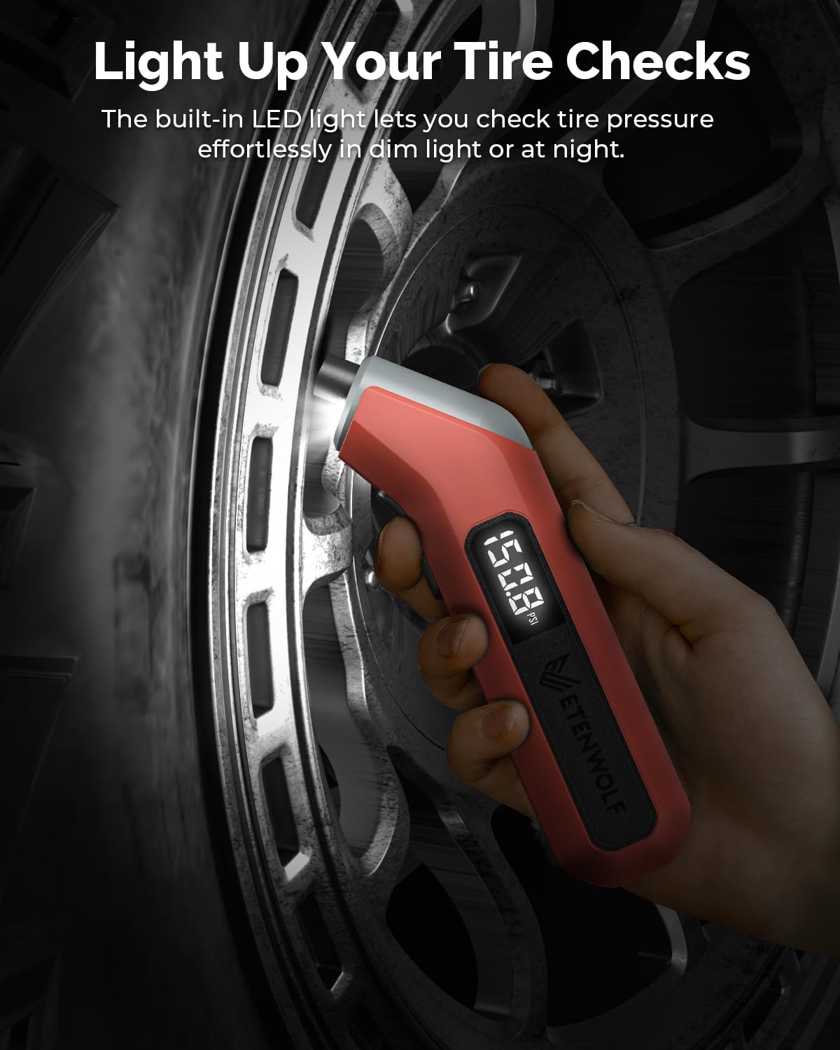 Thumbnail 3 de ETENWOLF T300 Digital Tire Gauge 3-200 PSI 📟