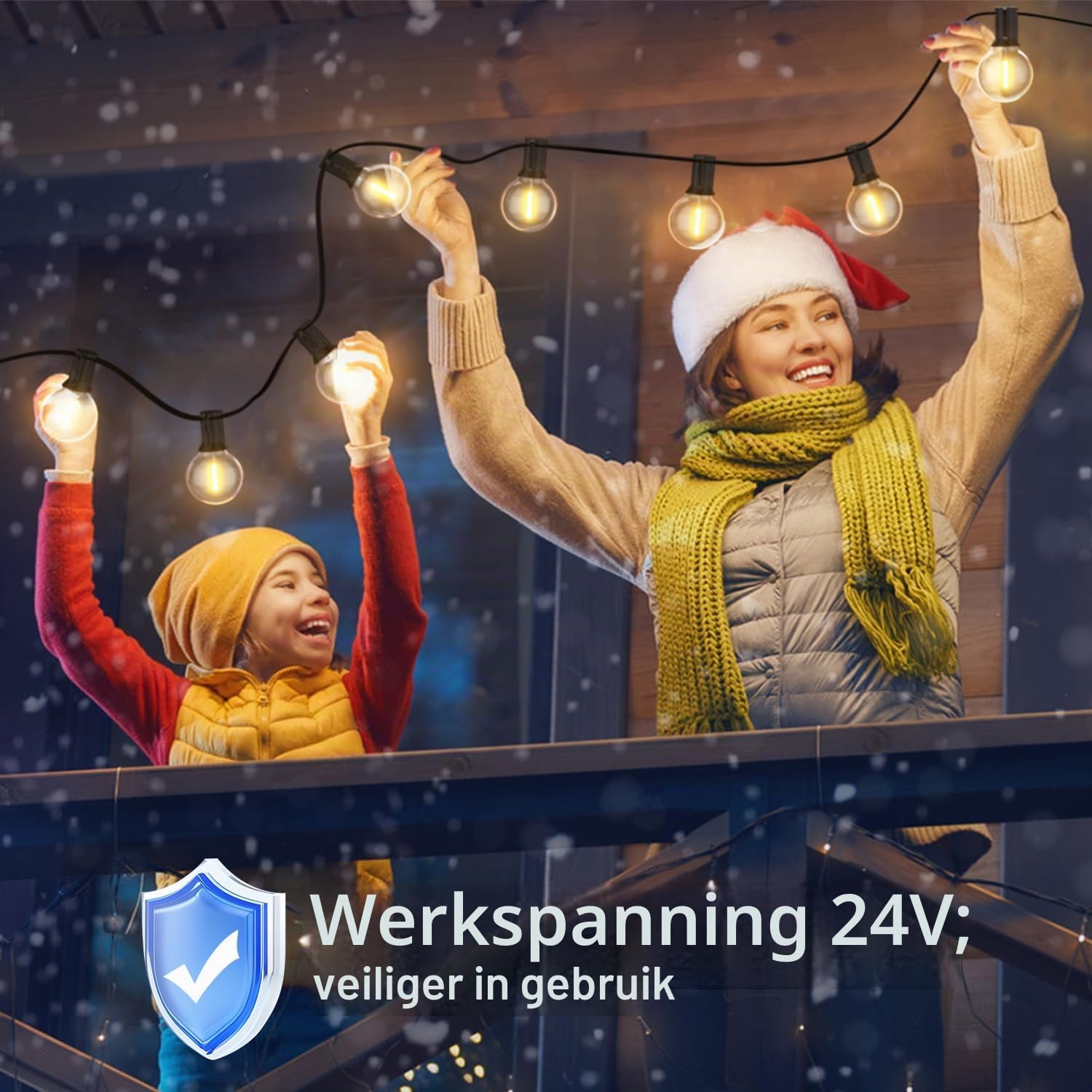 Thumbnail 1 de FARNY CMC-OPG50A LED-lichtslinger, 30 m, 50+2 warmwitte lampjes