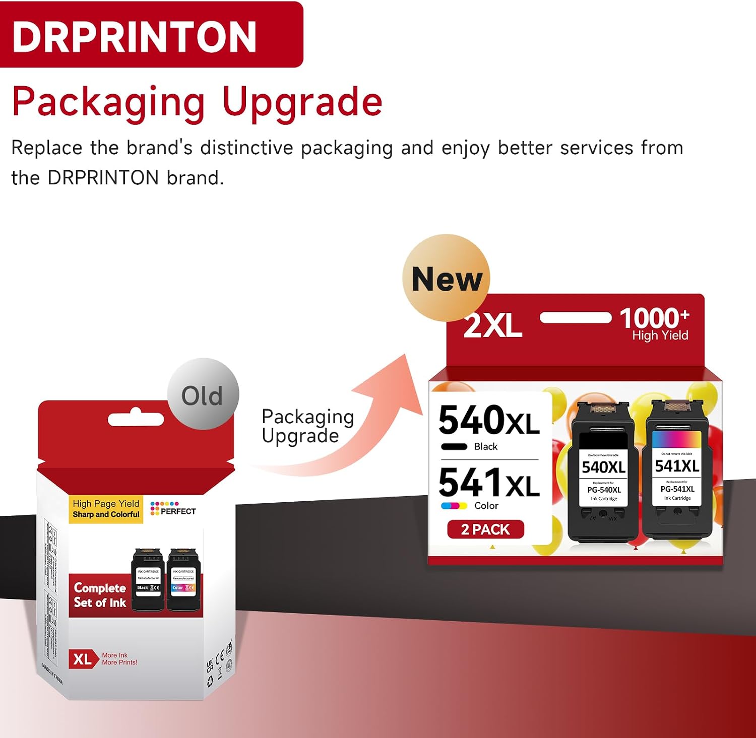 Thumbnail 3 de 540XL 541XL Twin Pack High Capacity Replacement for Canon 540/541 Ink Cartridges (2 Pack)