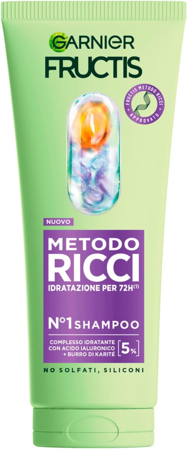 Detalle de Kit Routine Completa Garnier Fructis Metodo Ricci: Shampoo, Maschera, Pre-Shampoo e Spray Idratante