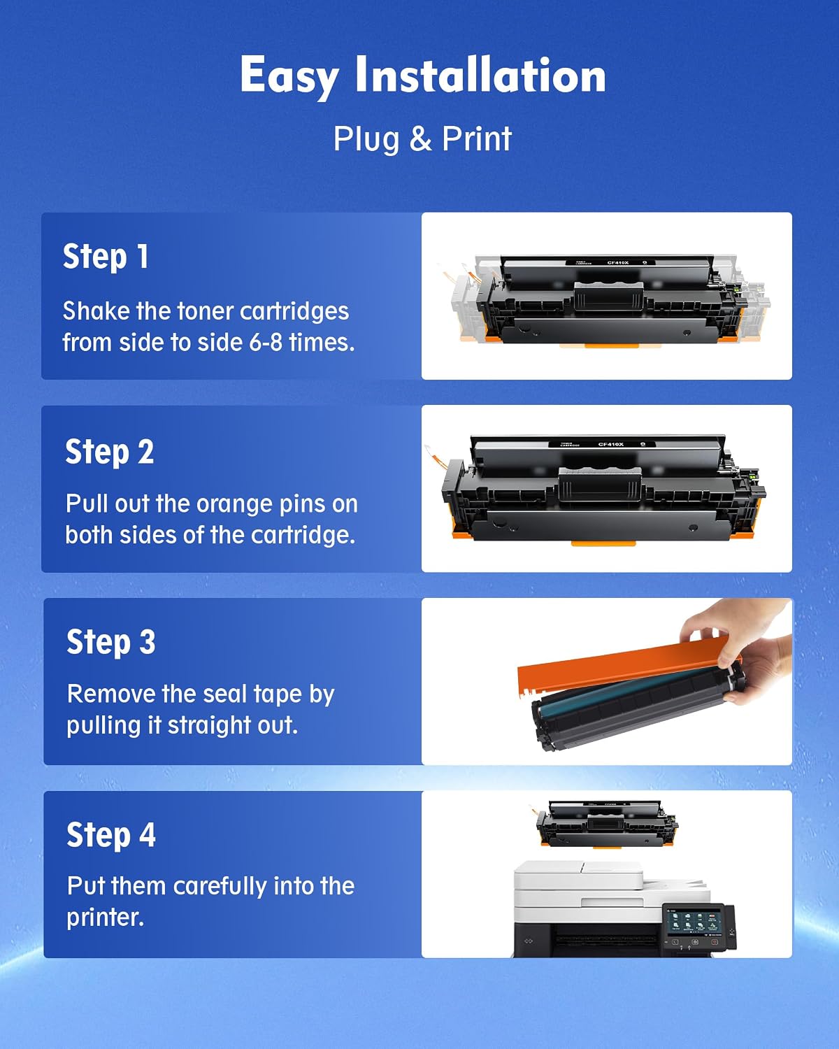 Thumbnail 6 de DMGE 410X Compatible Toner Cartridge 4-Pack for HP Color LaserJet Pro