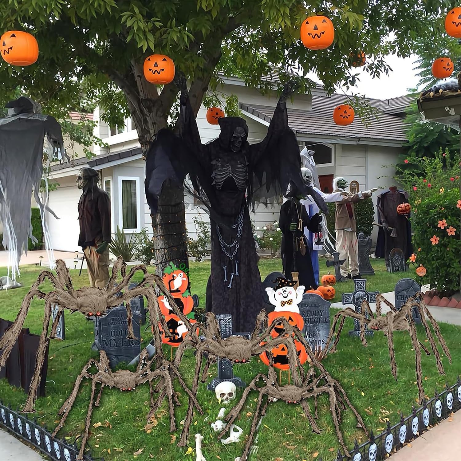 Detalle 2 de wymulot 5-23 Halloween Spider Set, 5-Pack with Bendable Legs