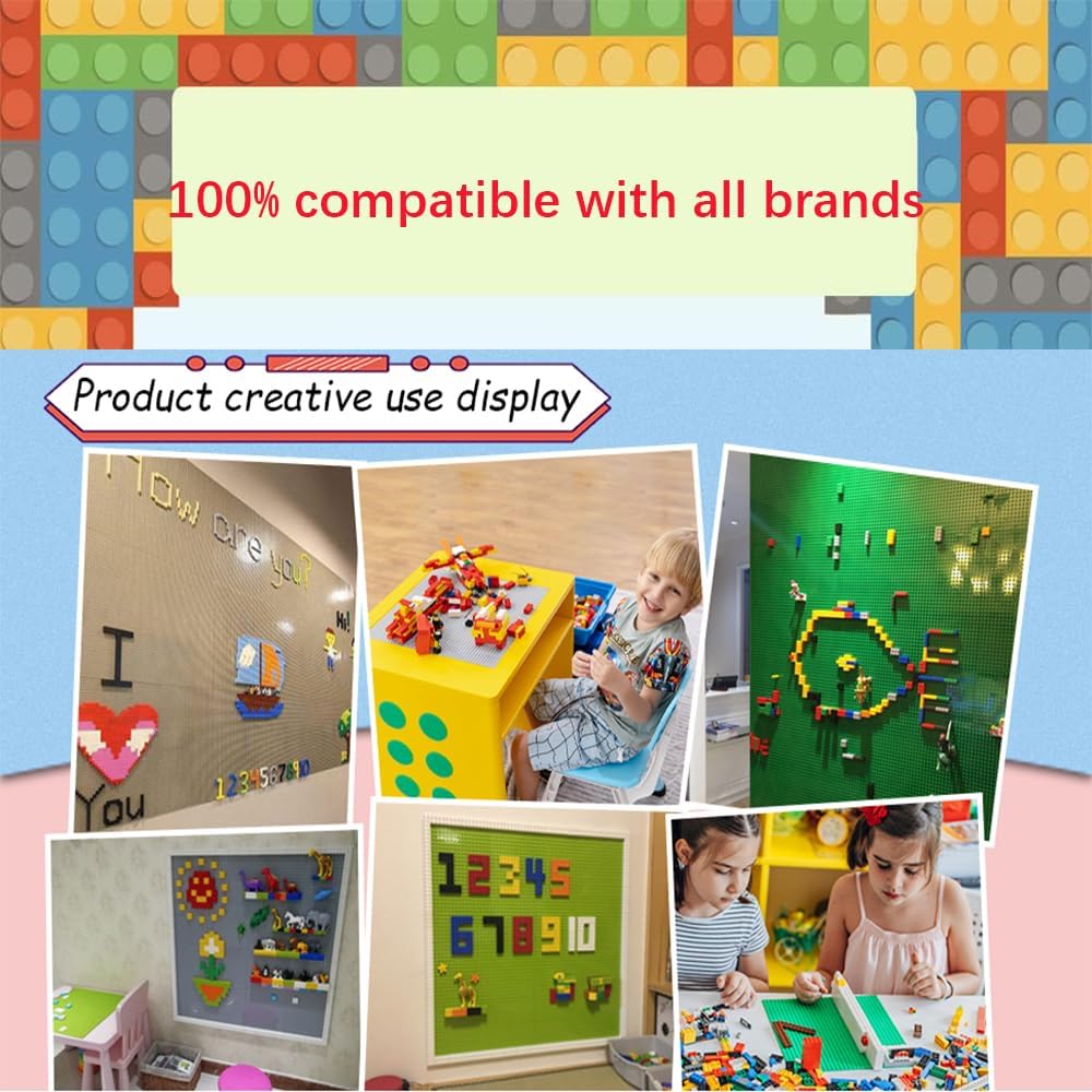 Thumbnail 5 de 8-teilige Bauplatten-Set (25,5 × 25,5 cm) – Classic Grundplatten, kompatibel mit LEGO Classic & ähnlichen Systemen