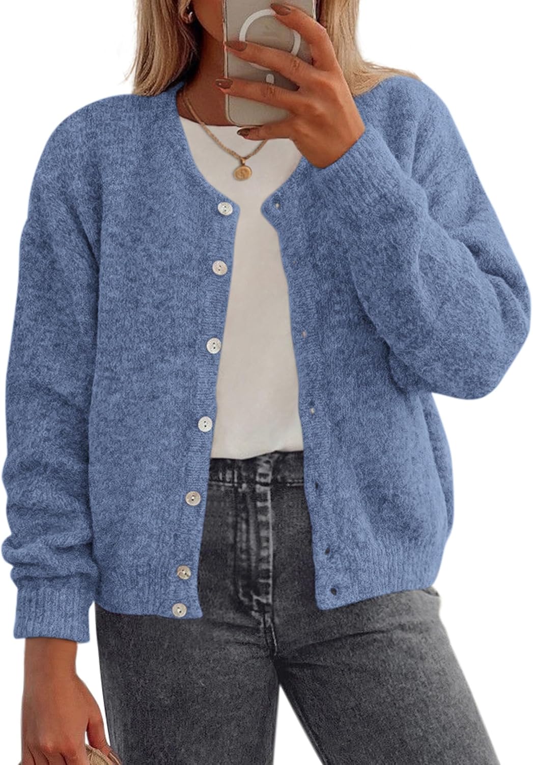Thumbnail 4 de PRETTYGARDEN Fall Long Sleeve Cardigan for Women