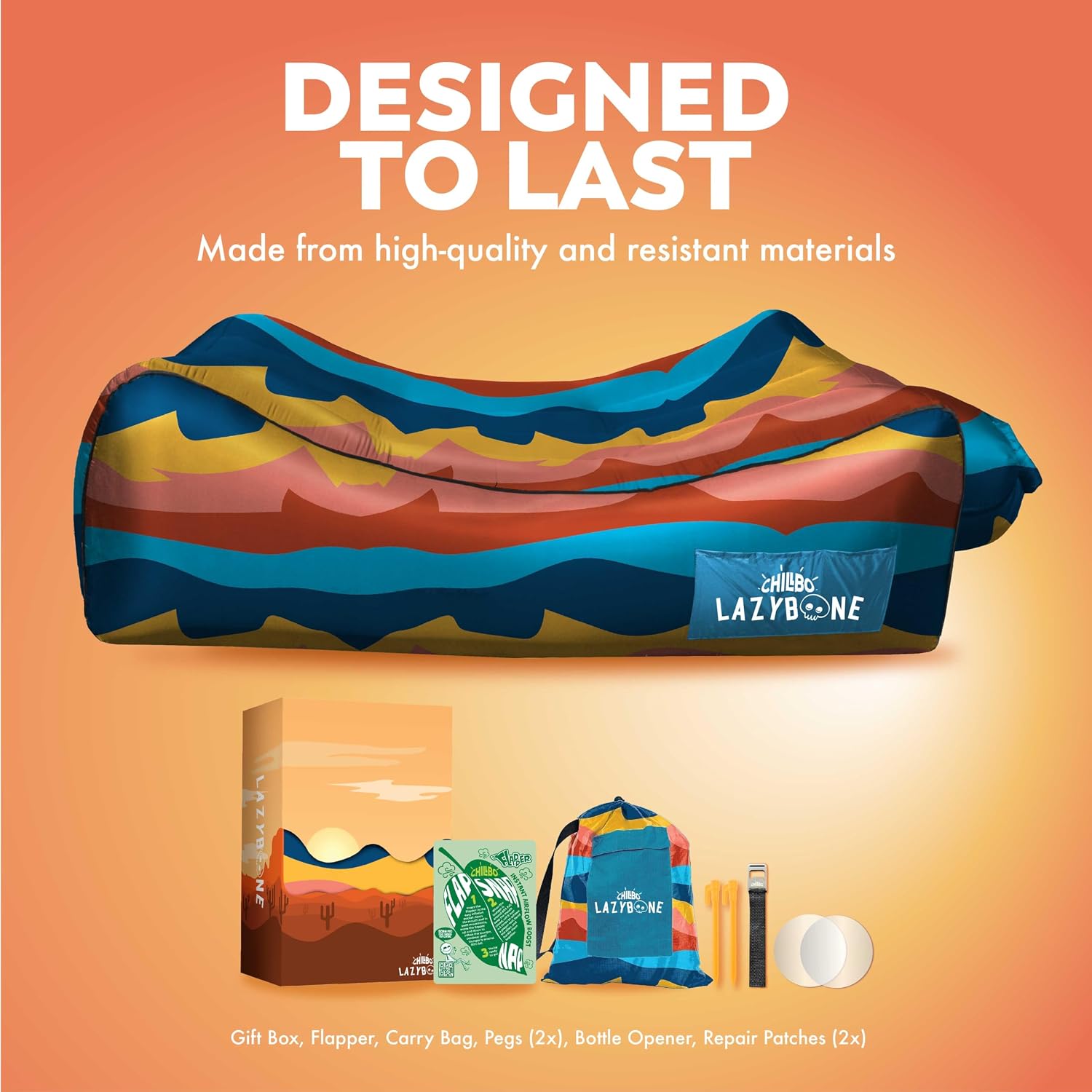Thumbnail 5 de Chillbo Inflatable Couch – Unique Designs with No-Pump Setup