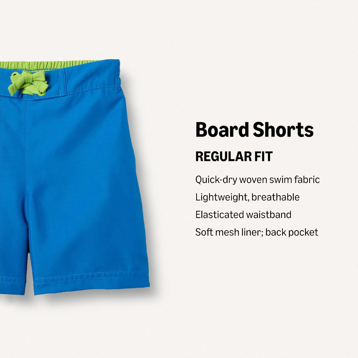 Thumbnail 1 de Amazon Essentials shorts da bagno ad asciugatura rapida per bambini e ragazzi con slip interno in rete