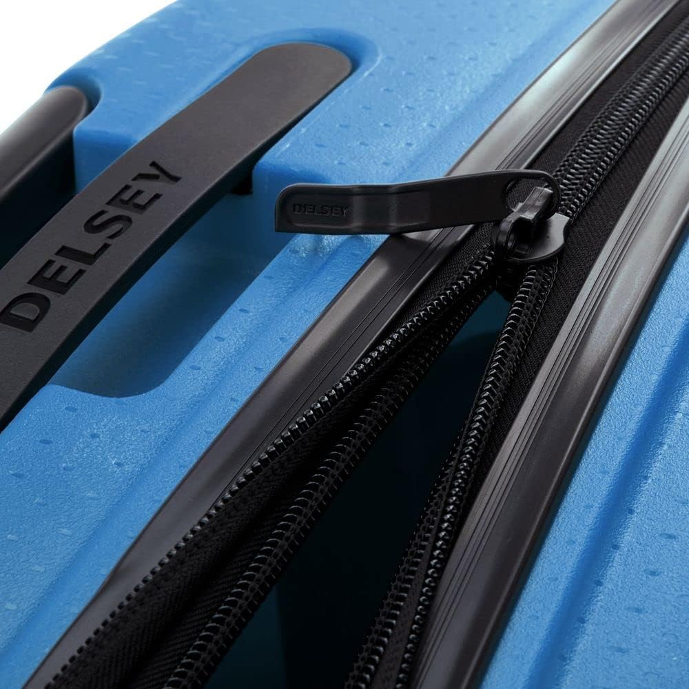 Detalle 2 de DELSEY PARIS Belmont Plus MR — Borsone rigido 76×52×32 cm, 102 L, Blu zinco, Materiale Riciclato