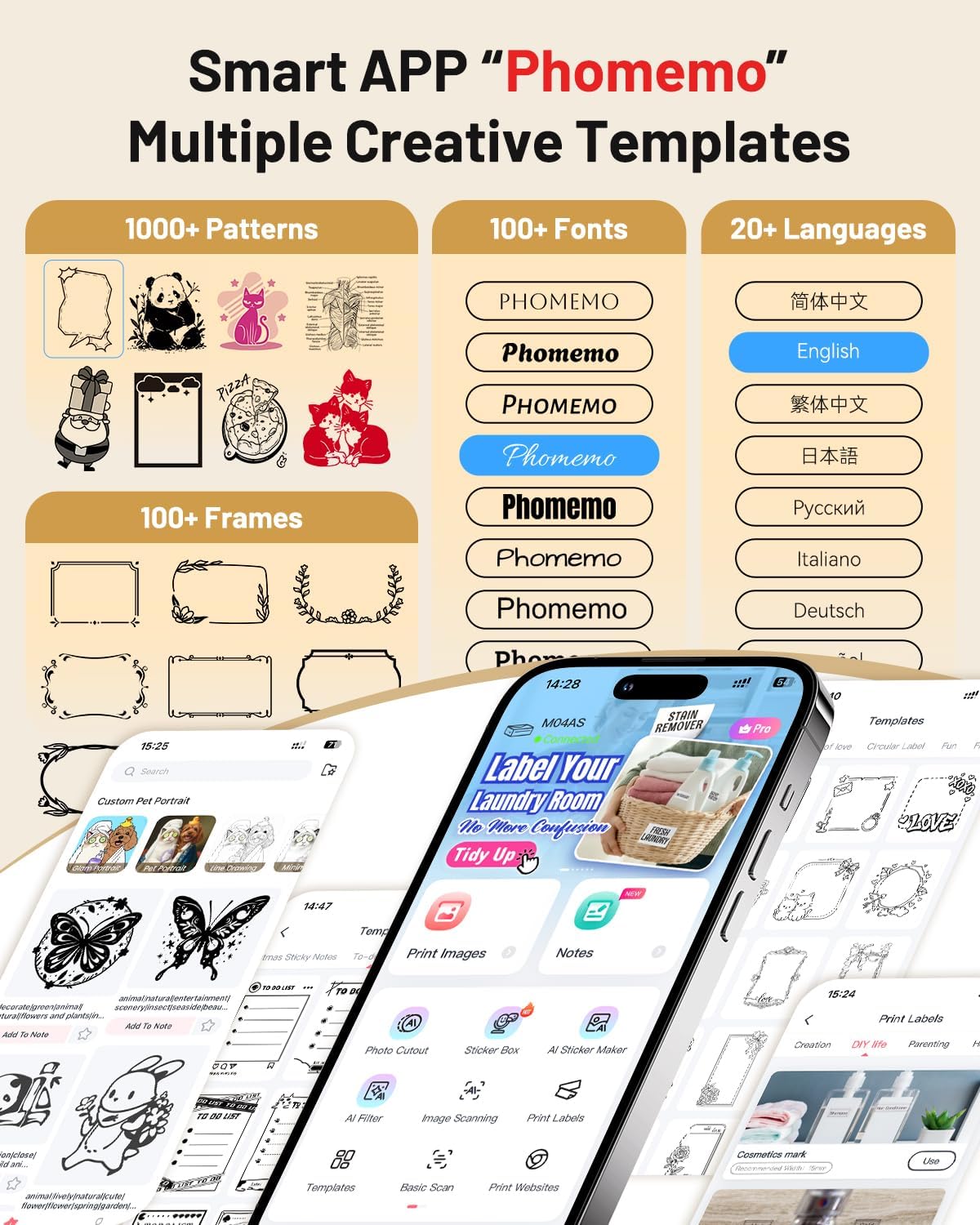 Thumbnail 5 de Phomemo M04AS mini stampante termica portatile Bluetooth da 110 mm (300 dpi)