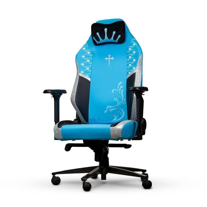 Detalle de Silla gaming Phoenix Monarch Noelle XL cuero PU y terciopelo edición limitada