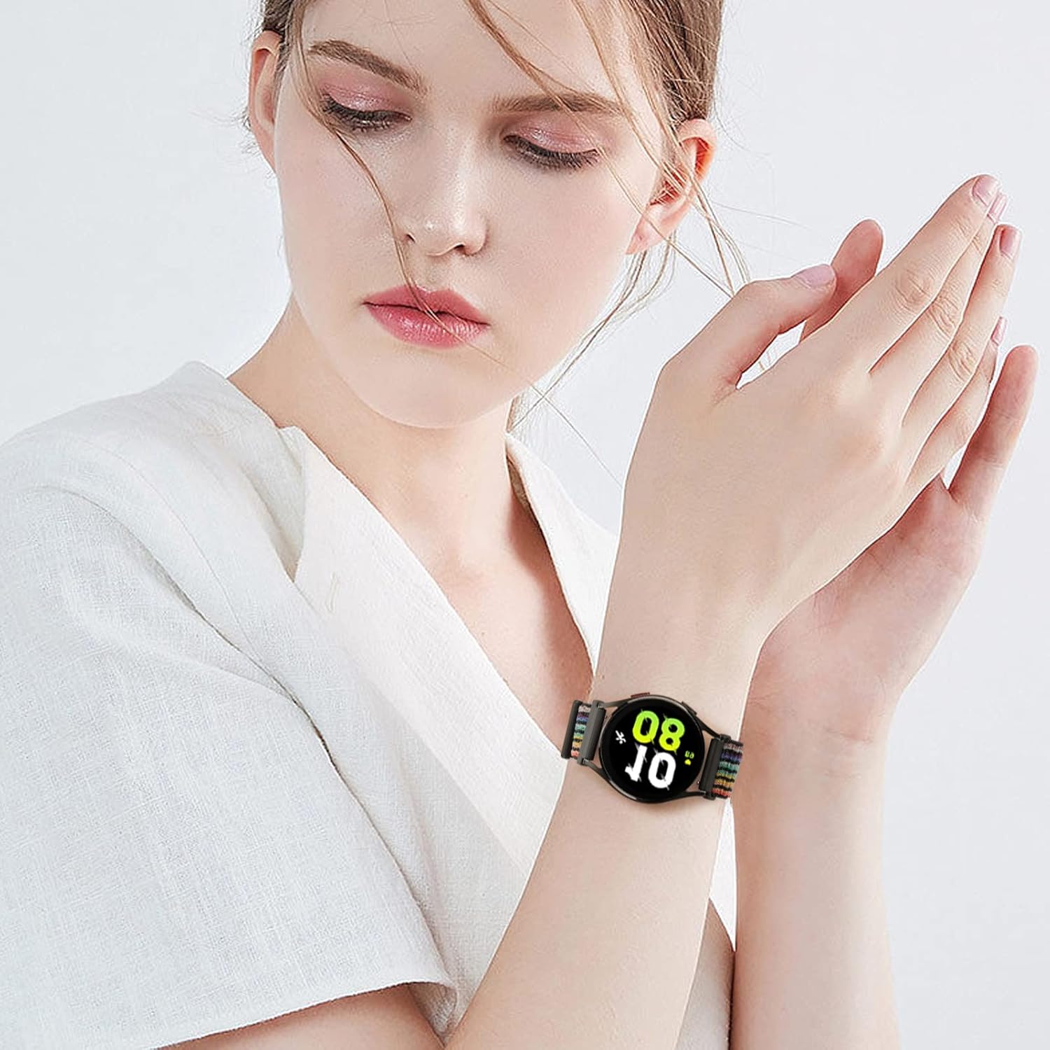Thumbnail 6 de YCHDDER 19mm Nylon-Armband mit Klettverschluss für GRV FC1/FC5, Willful, YAMAY, Letsfit & weitere (19 mm)