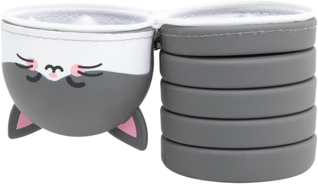 Detalle 2 de Mr. Wonderful - Trousse Extensible Chat en silicone, fermeture éclair