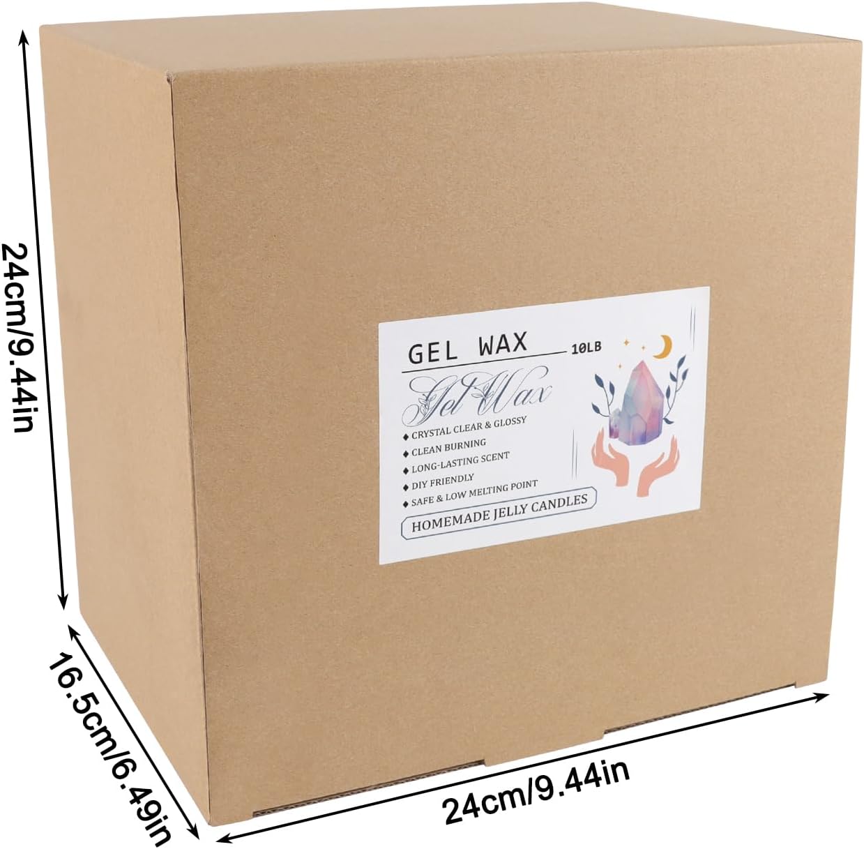 Detalle 2 de fclayvts SV001 Clear Jelly Candle Wax, 10 lb Transparent Gel for DIY