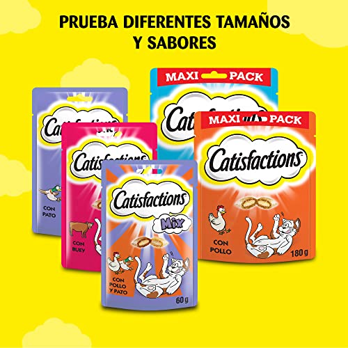 Thumbnail 6 de Catisfactions Premios para Gatos – Sabor Pollo (Maxipack 4 x 180 g)