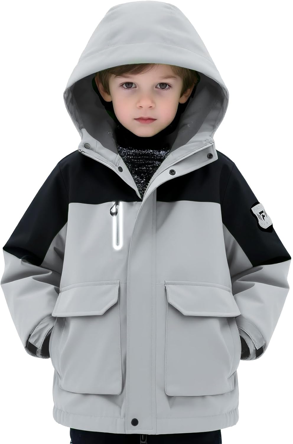 Jsslaik Boys Softshell Jacket for Skiing Ages 6–16
